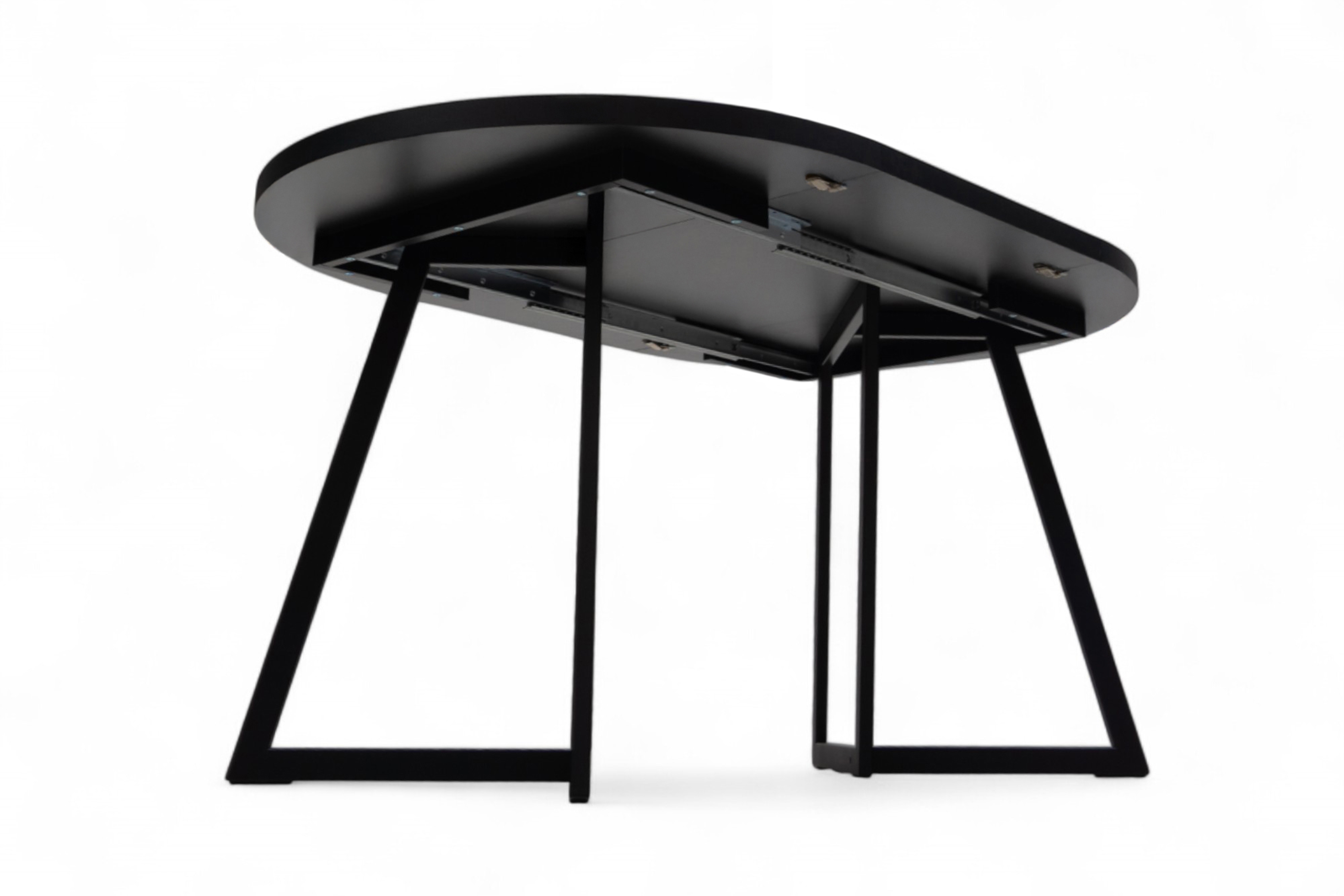 Rozkládací jídelní stůl Cedrus Rozeta 95-150 cm - dub belmont / černá Stůl Cedrus Rozeta 95/150 cm loftový rozkladany - dub belmont / černá