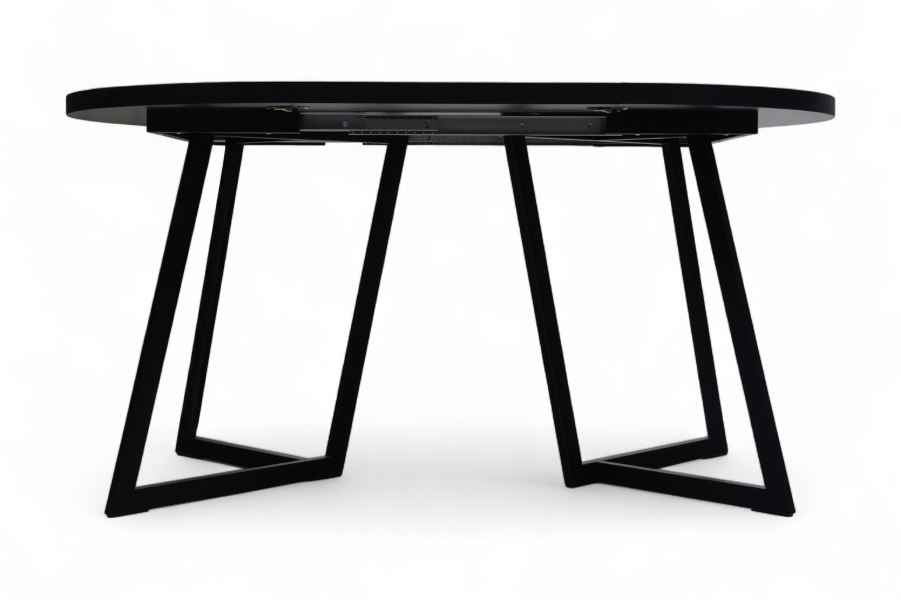 Rozkládací jídelní stůl Cedrus Rozeta 95-150 cm - dub belmont / černá Stůl Cedrus Rozeta 95/150 cm loftový rozkladany - dub belmont / černá