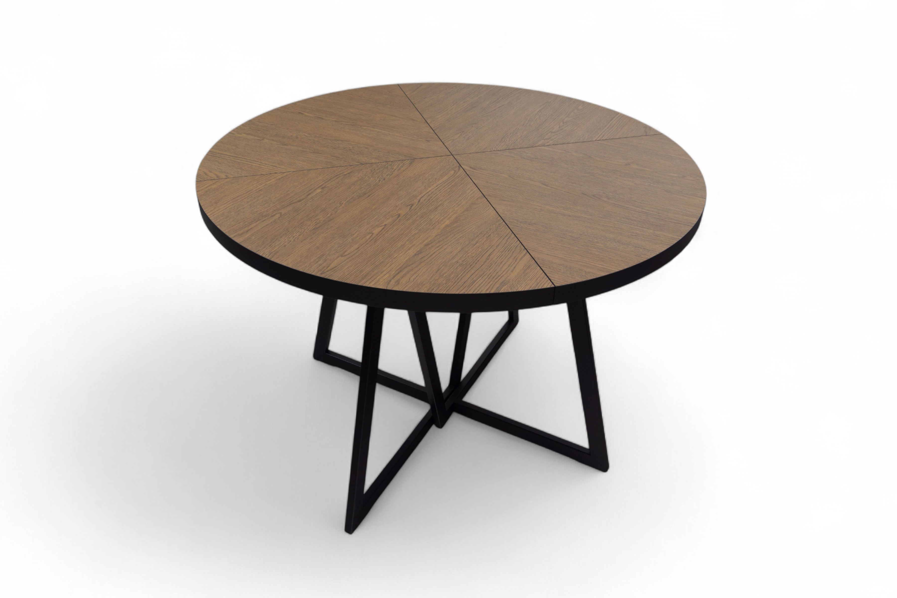 Rozkládací jídelní stůl Cedrus Rozeta 95-150 cm - dub belmont / černá Stůl Cedrus Rozeta 95/150 cm loftový rozkladany - dub belmont / černá