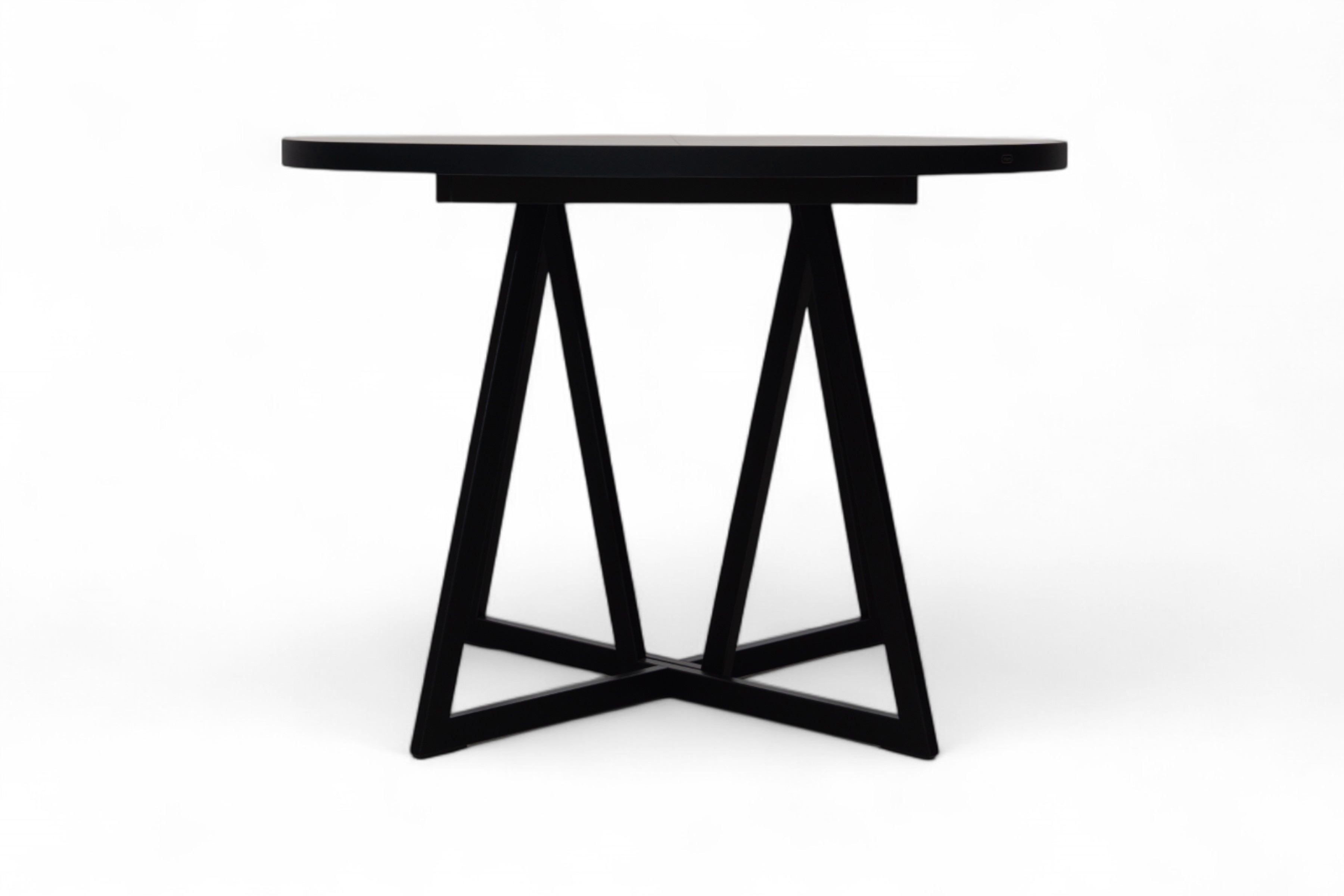 Rozkládací jídelní stůl Cedrus Rozeta 95-150 cm - dub belmont / černá Stůl Cedrus Rozeta 95/150 cm loftový rozkladany - dub belmont / černá