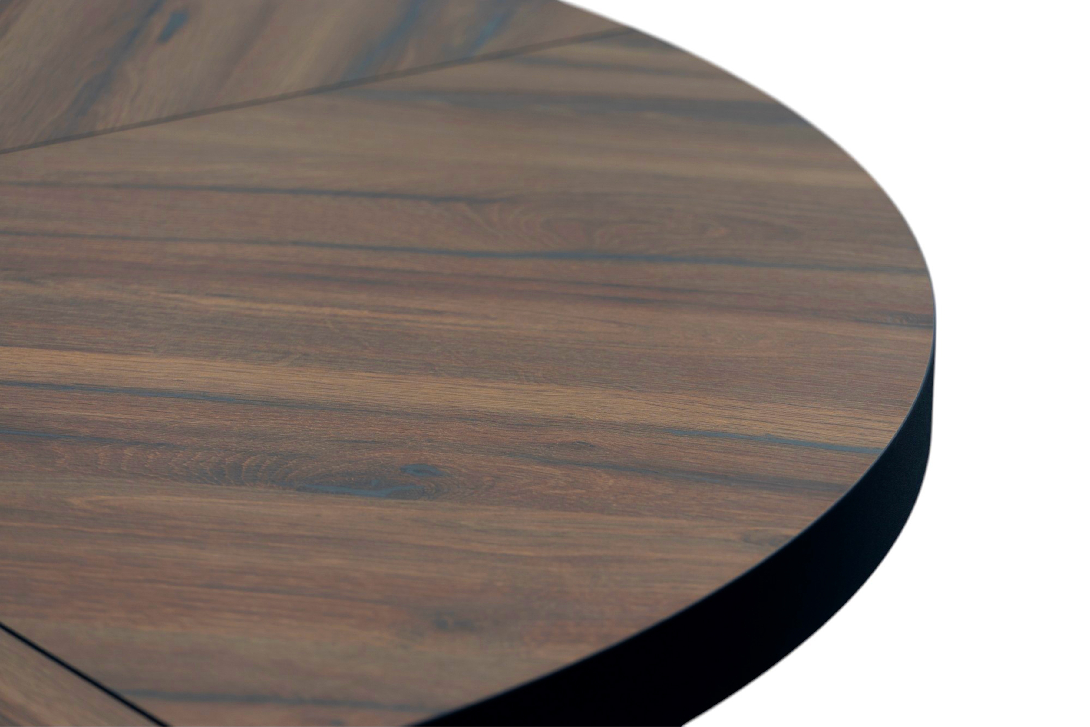 Rozkládací jídelní stůl Cedrus Rozeta 105-160 cm - dub estana / černá Stůl Cedrus Rozeta 105/160 cm loftový rozkladany - dub estana / černá