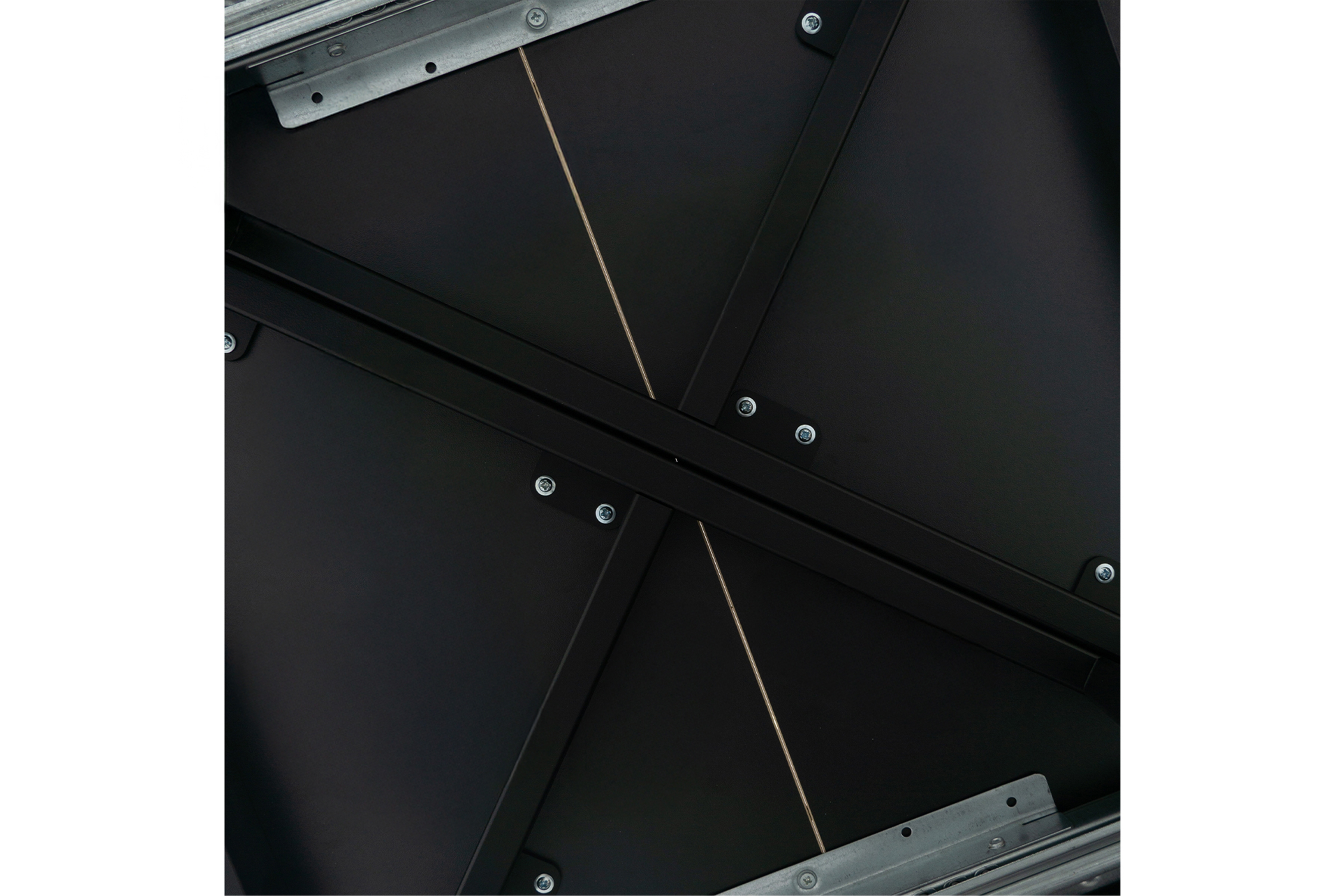 Rozkládací jídelní stůl Cedrus 105-160 cm - dub hikora / černá Stůl Cedrus 105/160 cm loftový rozkladany - dub hikora / černá