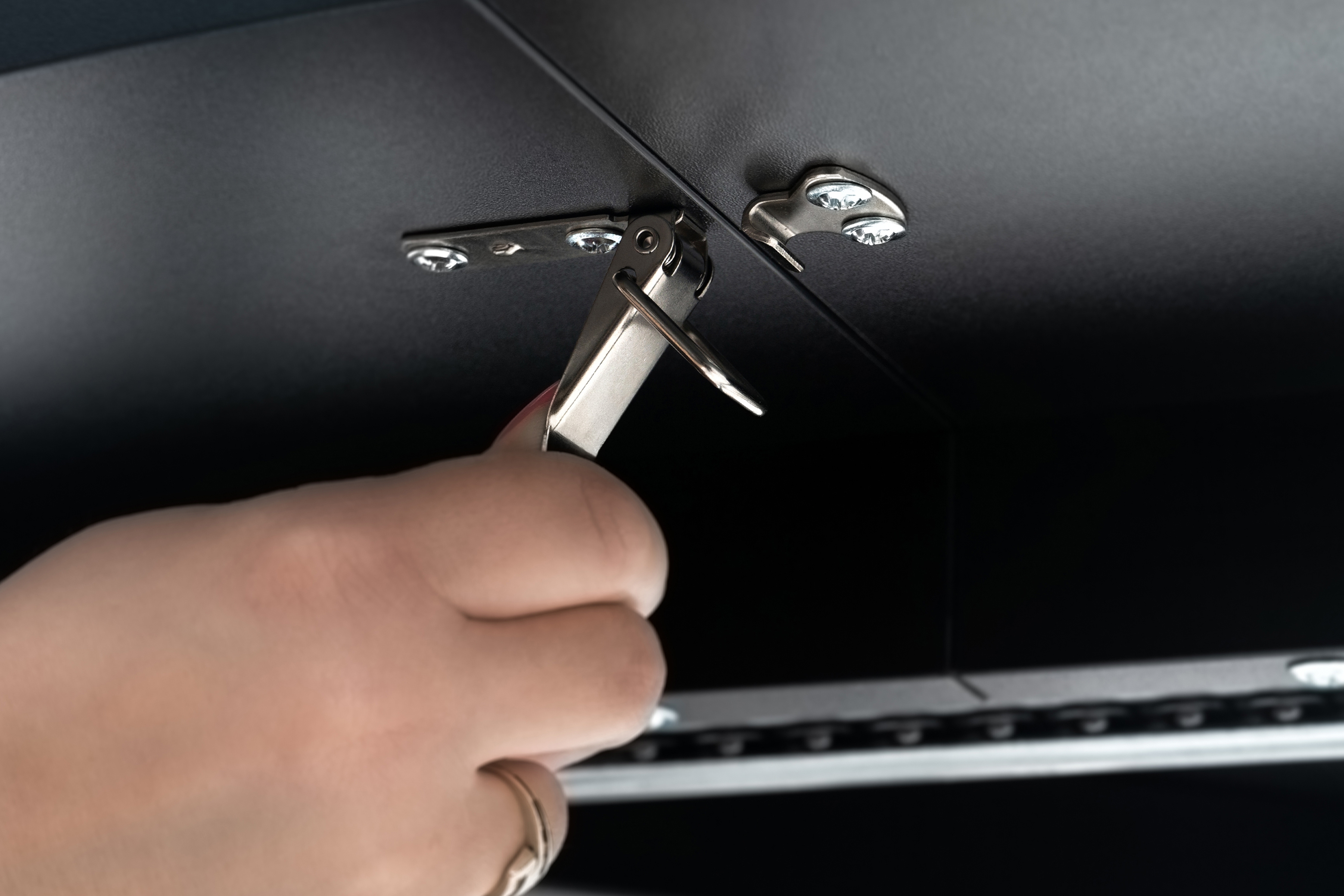 Rozkládací jídelní stůl Cedrus 95-150 cm - dub vinceza / černá Stůl Cedrus 95/150 cm loftový rozkladany - dub vinceza