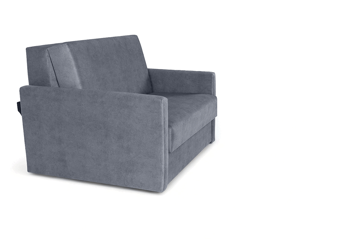 Rozkladacia pohovka Jolka 85 – sivá pletenina Porto 34 Pohovka Amerika Jolka 85 rozkladana - šedá plecionka Porto 34