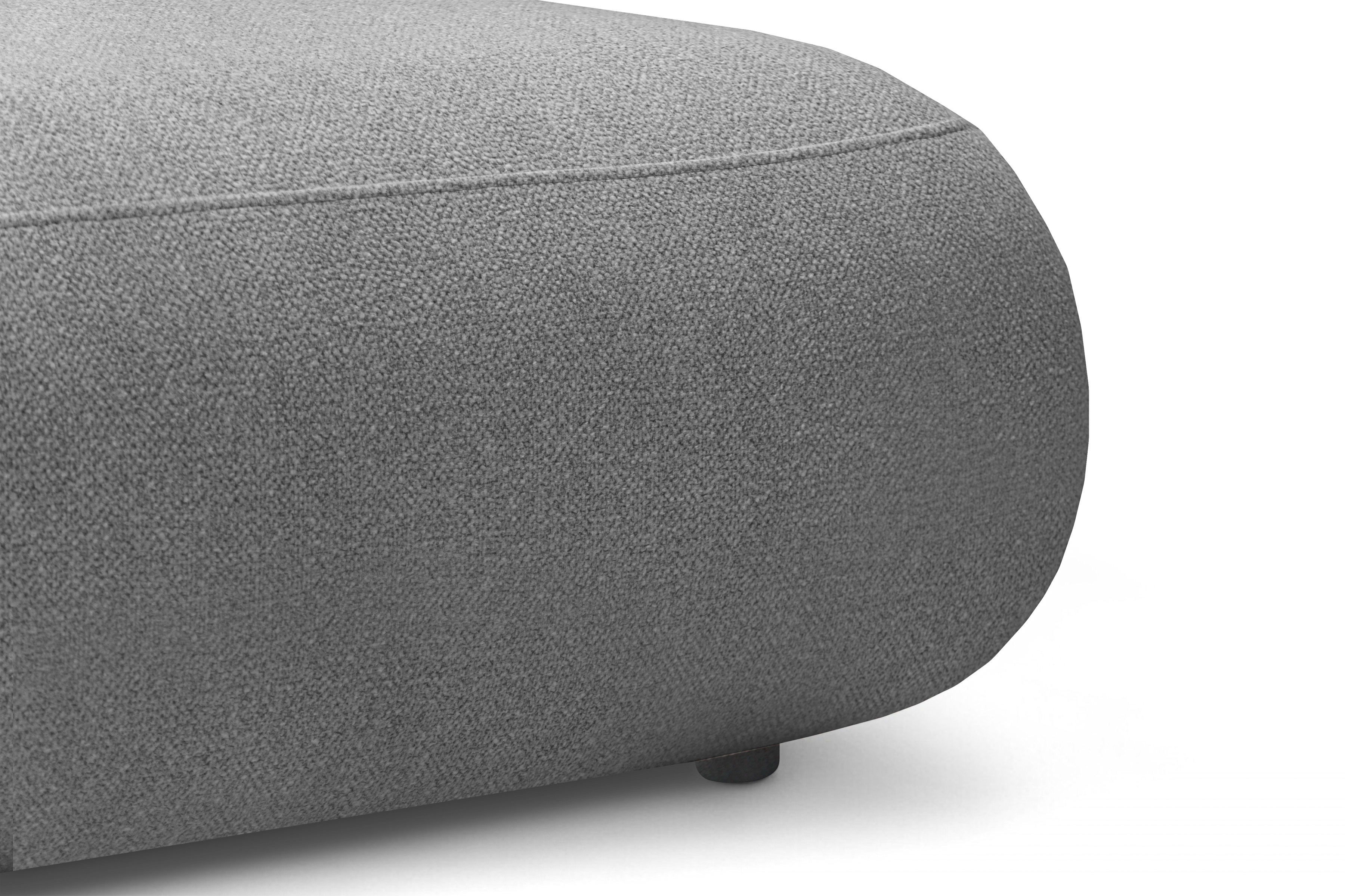 Rozkladacia rohová sedačka Lotulis L II ľavá – sivá hydrofóbna pletenina Blur 18 Rohová sedacia súprava Lotulis L s funkciou spánku Ľavá strana - šedá dzianina hydrofobowa Blur 18