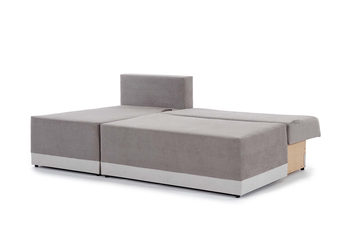 Rohová sedacia súprava Vonder rozkladacia - sivá tkanina Soro 83 / 90 Rohová sedacia súprava rozkladany do obývacej izby Vonder - šedá plecionka Soro 83 / 90 