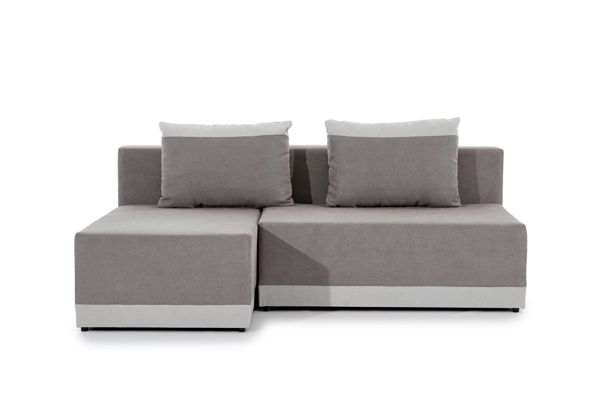 Rohová sedacia súprava Vonder rozkladacia - sivá tkanina Soro 83 / 90 Rohová sedacia súprava rozkladany do obývacej izby Vonder - šedá plecionka Soro 83 / 90 