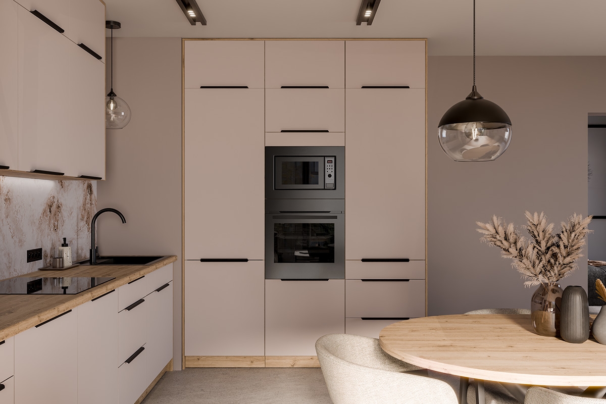 Kuchyňská spodní skříňka Arvani D60 ZL se zásuvkou pod dřez - kašmír / dub artisan skříňka kuchyňská spodní Arvani D60 ZL z szuflada pod zlewozmywak - kašmír / dub artisan