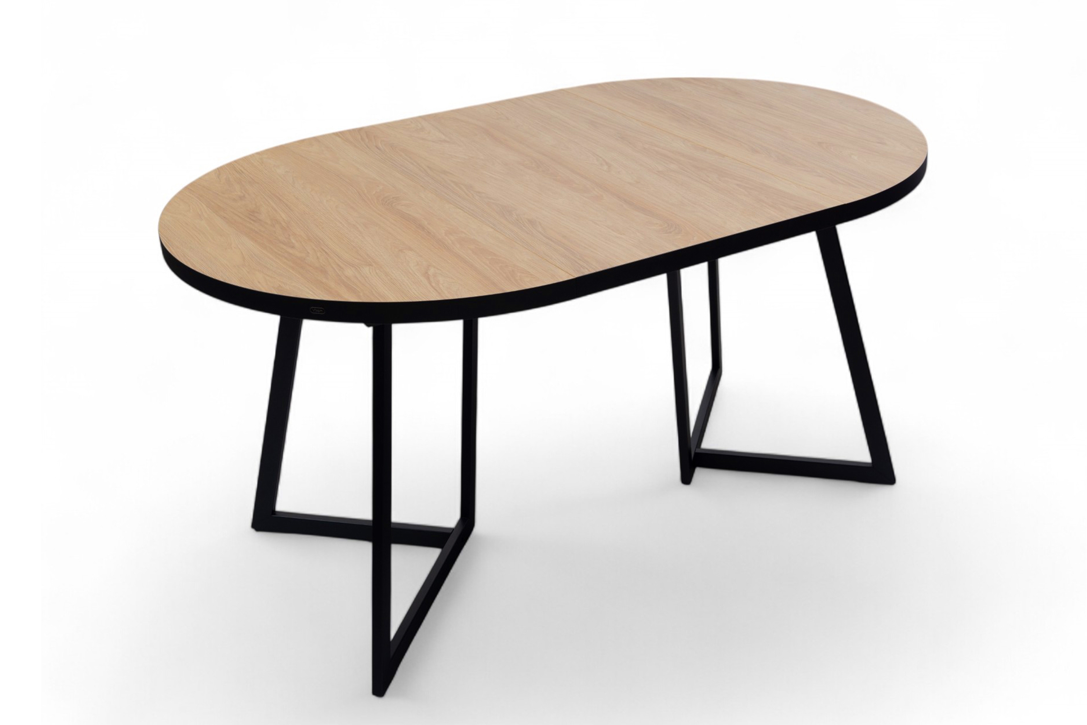 Jídelní set Cedrus Linear 105/160 cm + 4 židle Nerevio - dub hikora / šedá Komplet Stůl rozkladany Cedrus Linear 105/160 cm + 4 Židle Nerevio - dub hikora / šedá