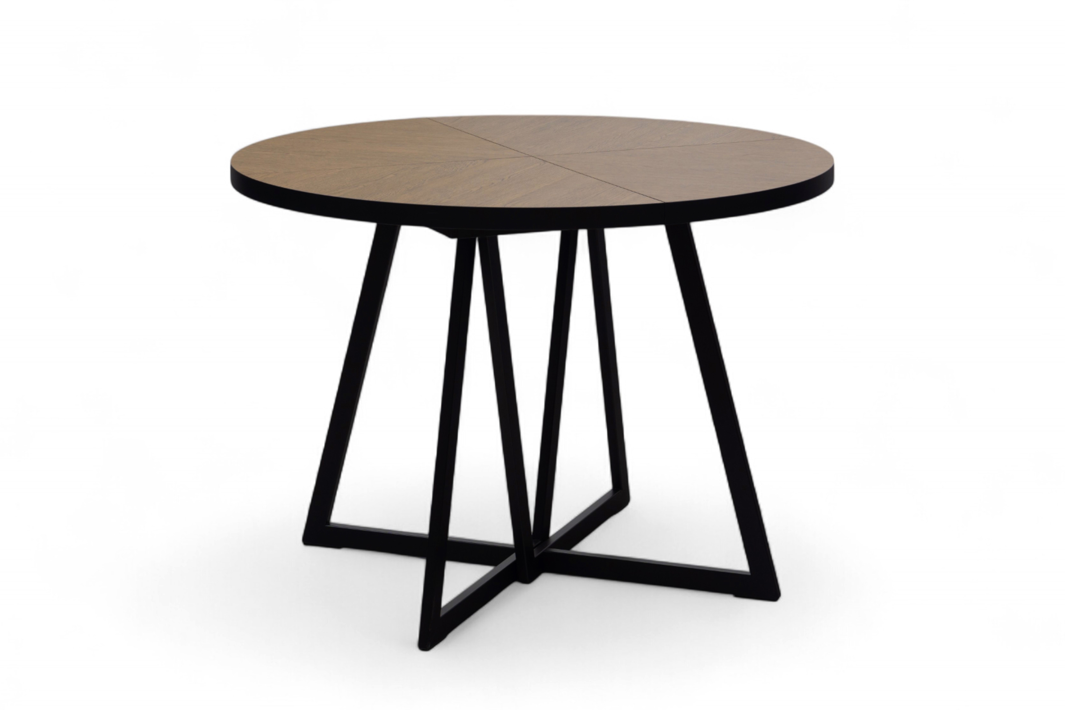 Jídelní set Cedrus Rozeta 105/160 cm + 4 židle Nerevio - dub belmont černý / šedá Komplet Stůl rozkladany Cedrus Rozeta 105/160 cm + 4 Židle Nerevio - dub belmont černá / šedá