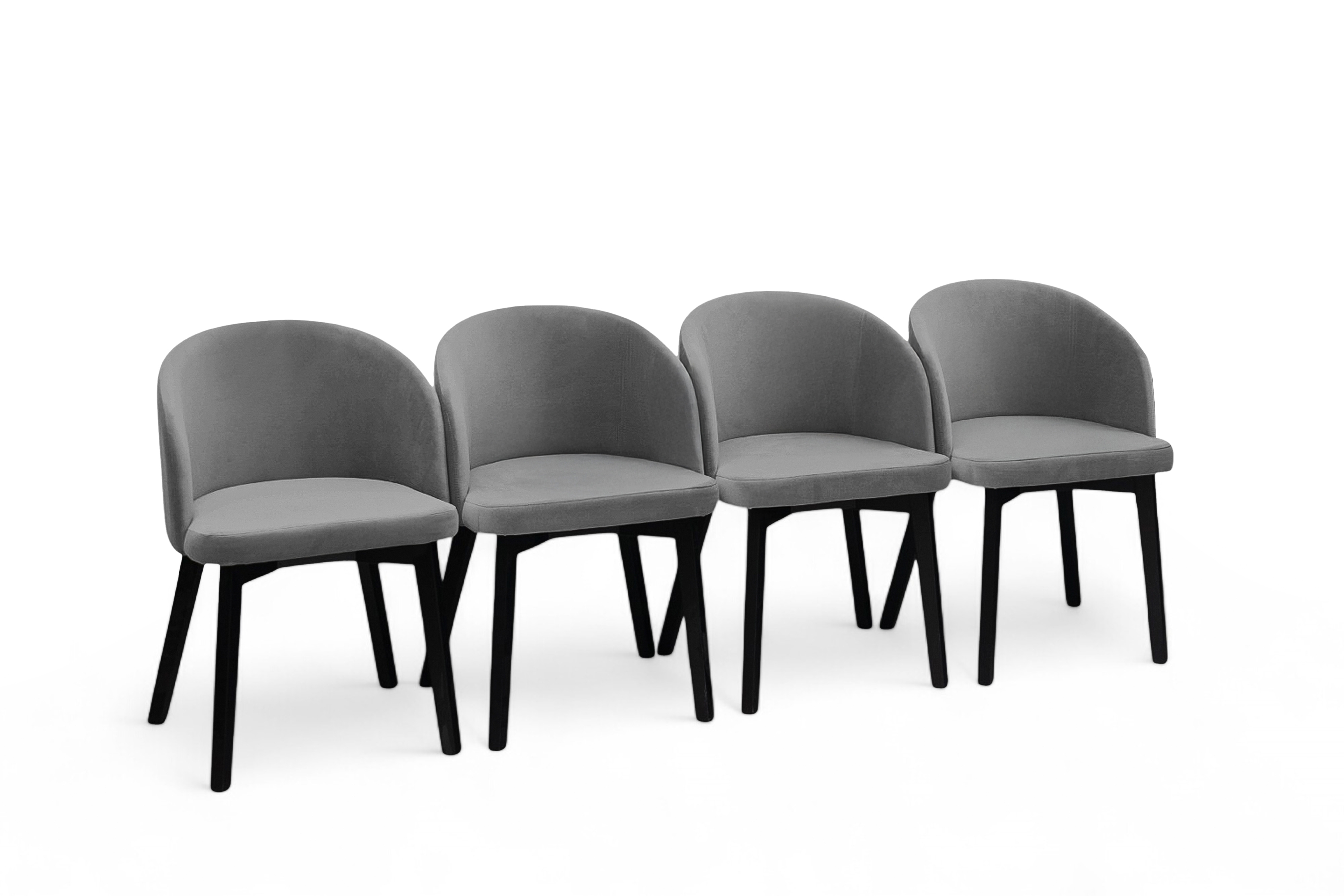 Jedálenský set Cedrus 105/160 cm + 4 stoličky Nerevio - dub vinceza / sivá Komplet Stôl rozkladany Cedrus 105/160 cm + 4 Stoličky Nerevio - Dub vinceza / šedý