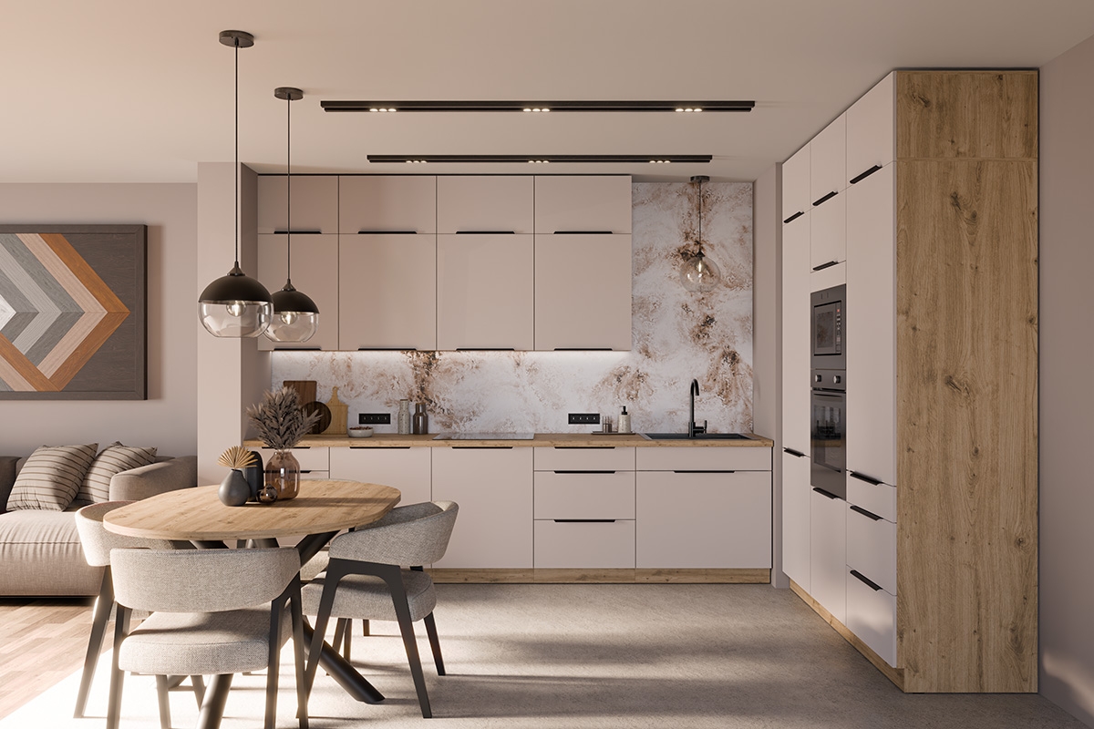 Čelo umývačky riadu 60 cm Arvani ZM 570x596 s odkrytým panelom - kašmír Predná časť do umývačky 60 cm Arvani ZM 570x596 s odkrytým panelom - kašmír