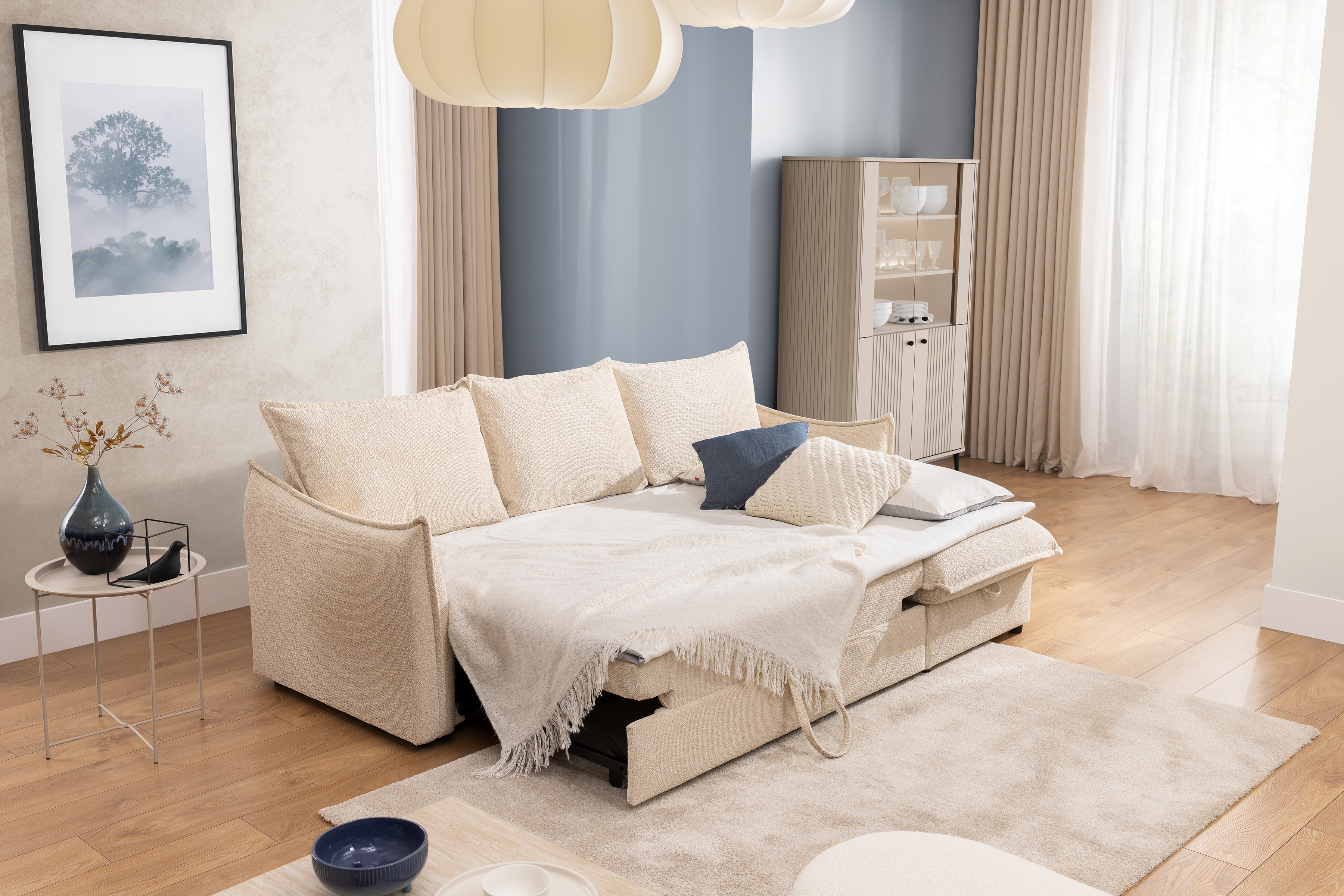 Rozkládací rohová sedací souprava Liliamo Rohová sedací souprava rozkládací Liliamo Levá/pravý