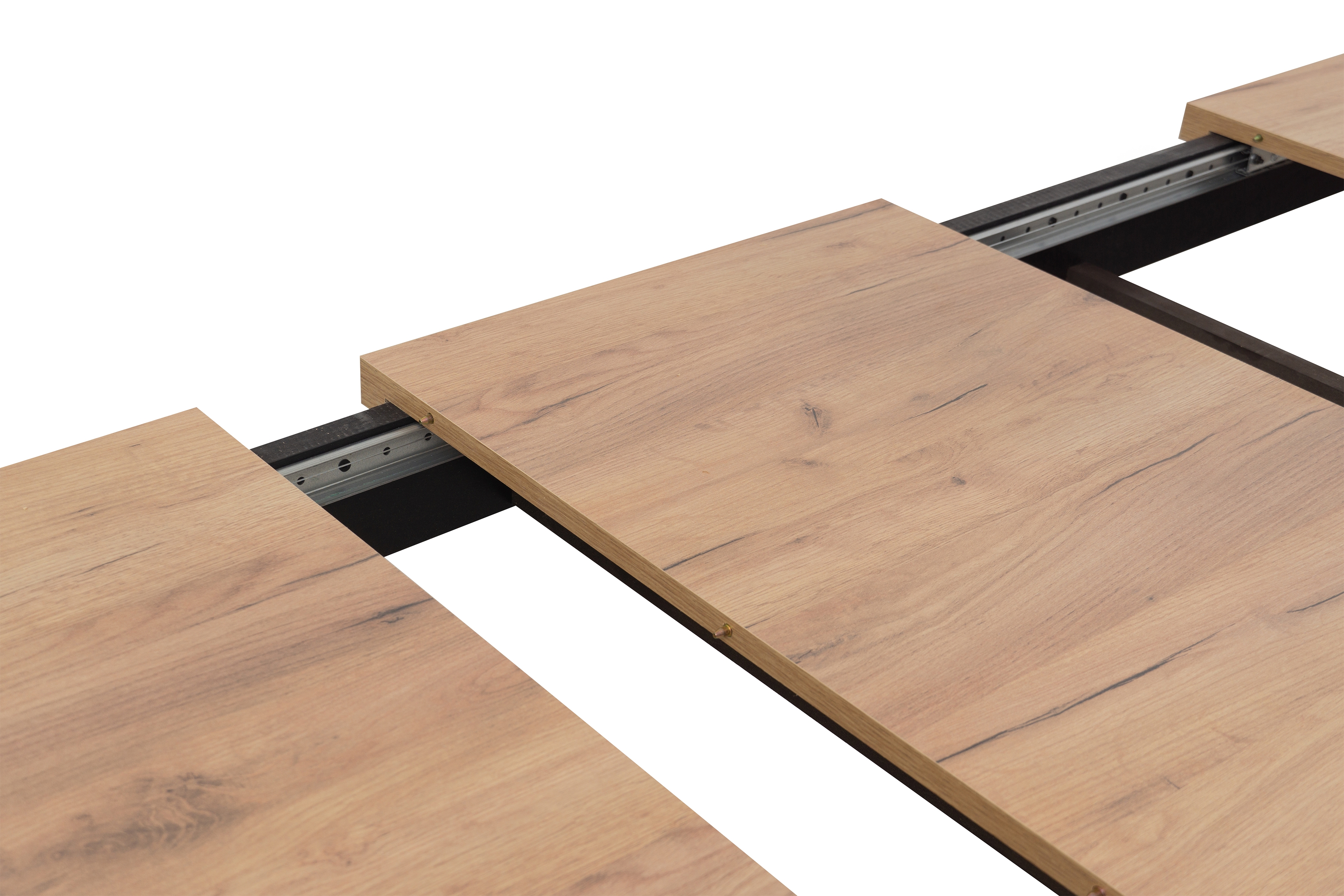 Rozkladací jedálenský stôl Werona 200-250x100 cm – dub wotan / čierne nožičky Stôl rozkladany do jedálne 200-250x100 cm Werona na drewnianych nogach - Dub wotan / čierny nožičky