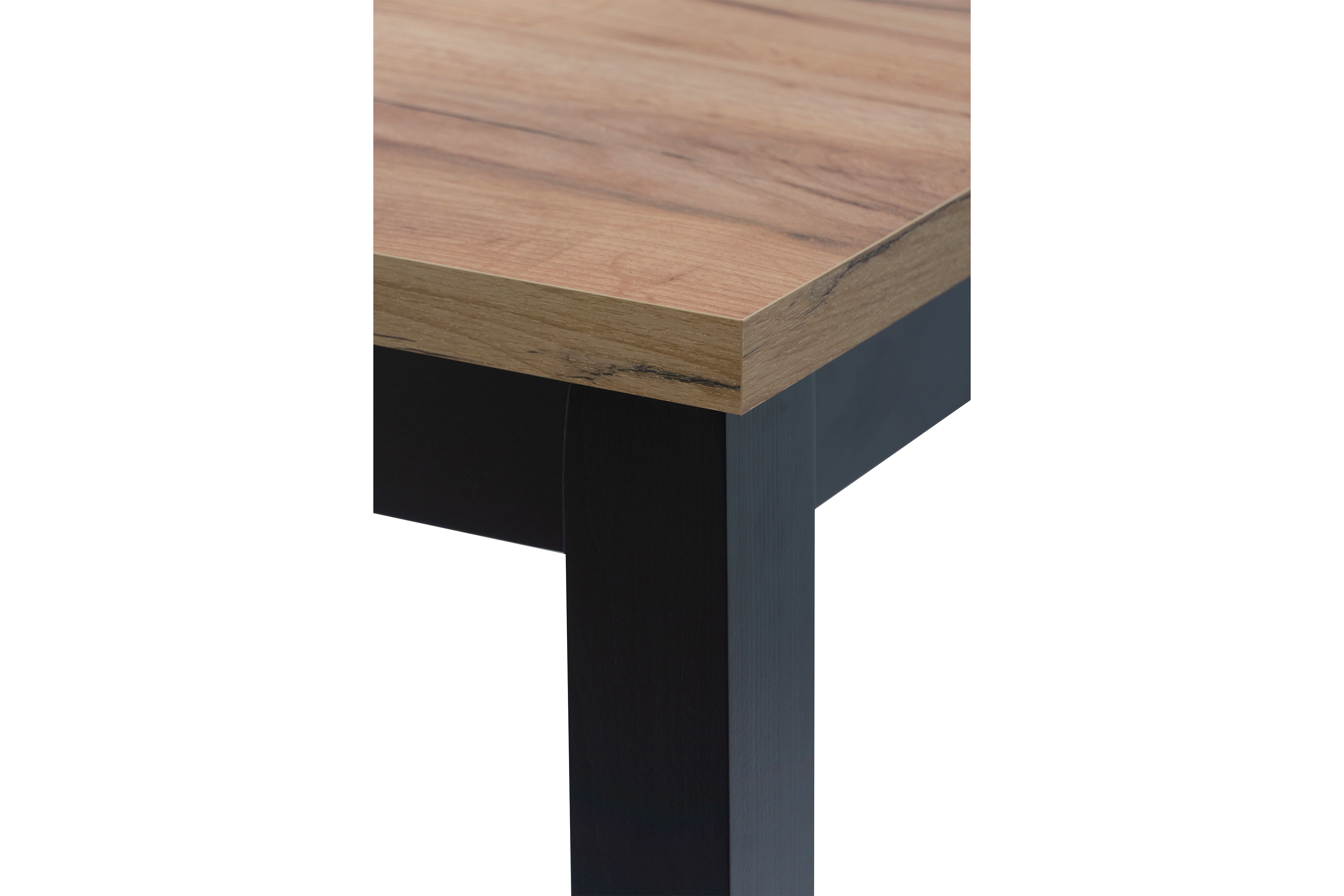 Rozkladací jedálenský stôl Werona 200-250x100 cm – dub wotan / čierne nožičky Stôl rozkladany do jedálne 200-250x100 cm Werona na drewnianych nogach - Dub wotan / čierny nožičky