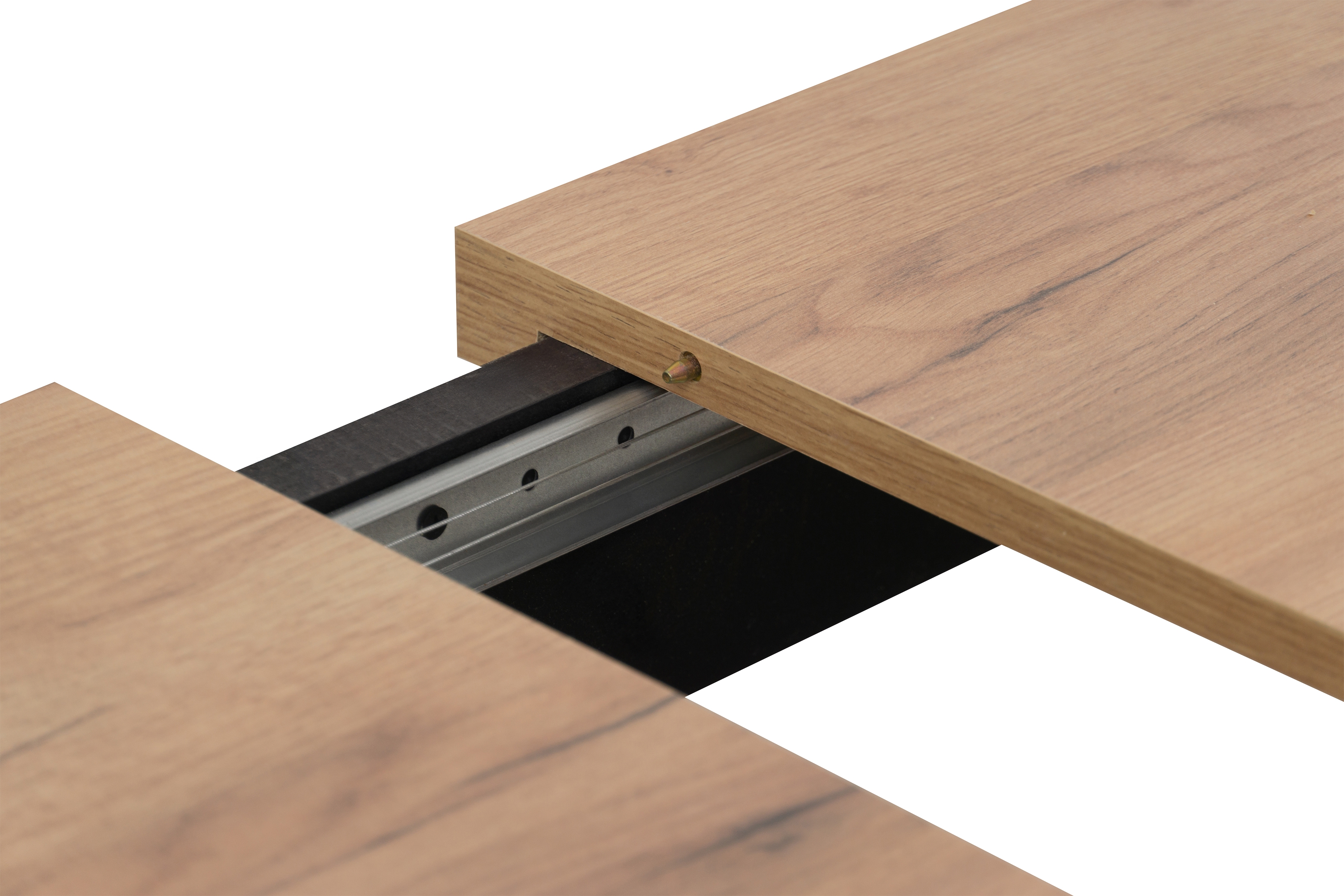 Rozkladací jedálenský stôl Werona 120-160x80 cm – dub wotan / čierne nožičky Stôl rozkladany do jedálne 120-160x80 cm Werona na drewnianych nogach - Dub wotan / čierny nožičky