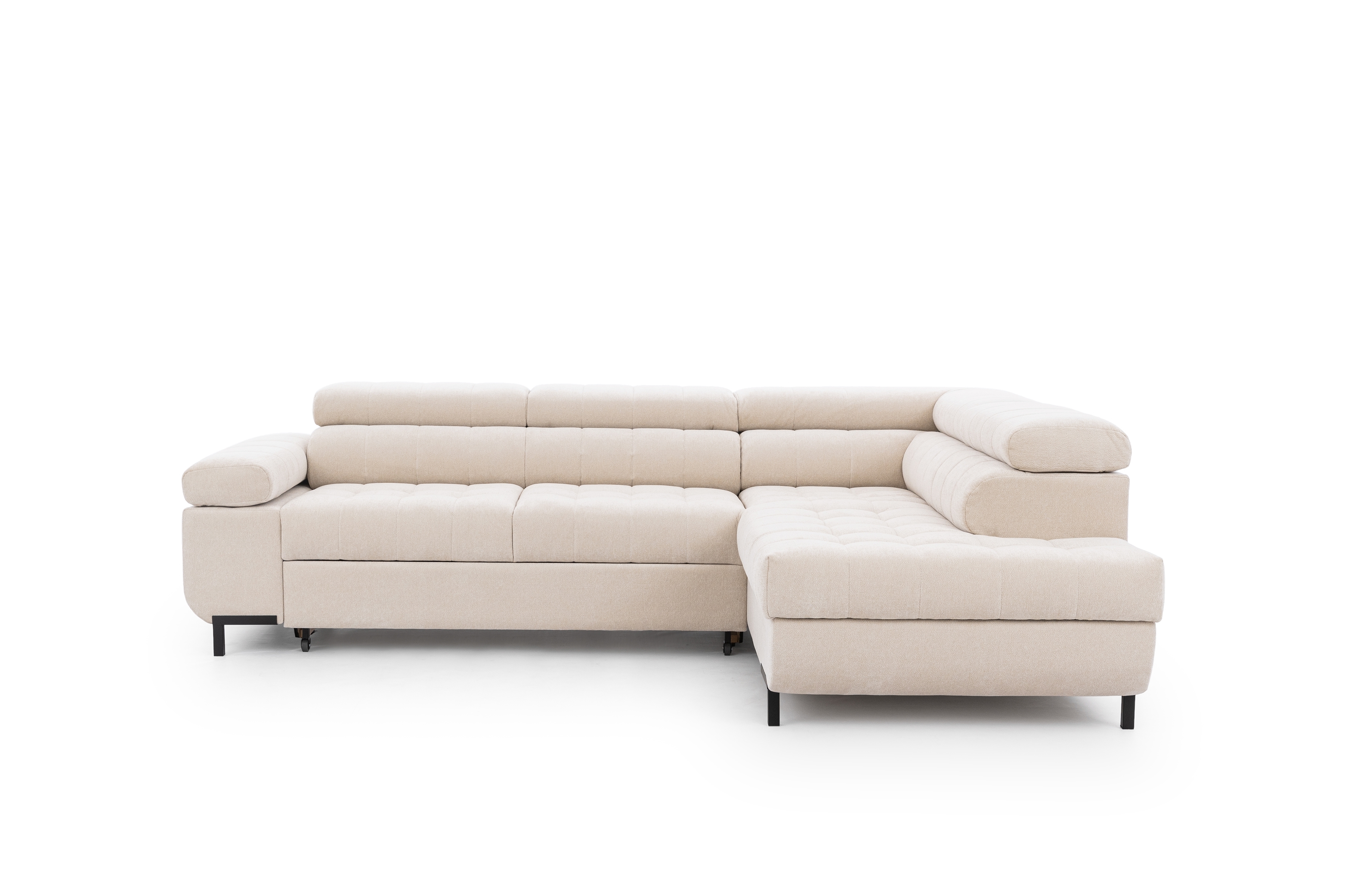 Rohová sedací souprava pravá rozkladany pro obývacího pokoje Tyrion L - béžová šenil Ditra New 20 Rohová sedací souprava pravá rozkladany pro obývacího pokoje Tyrion L - béžová šenil Ditra New 20