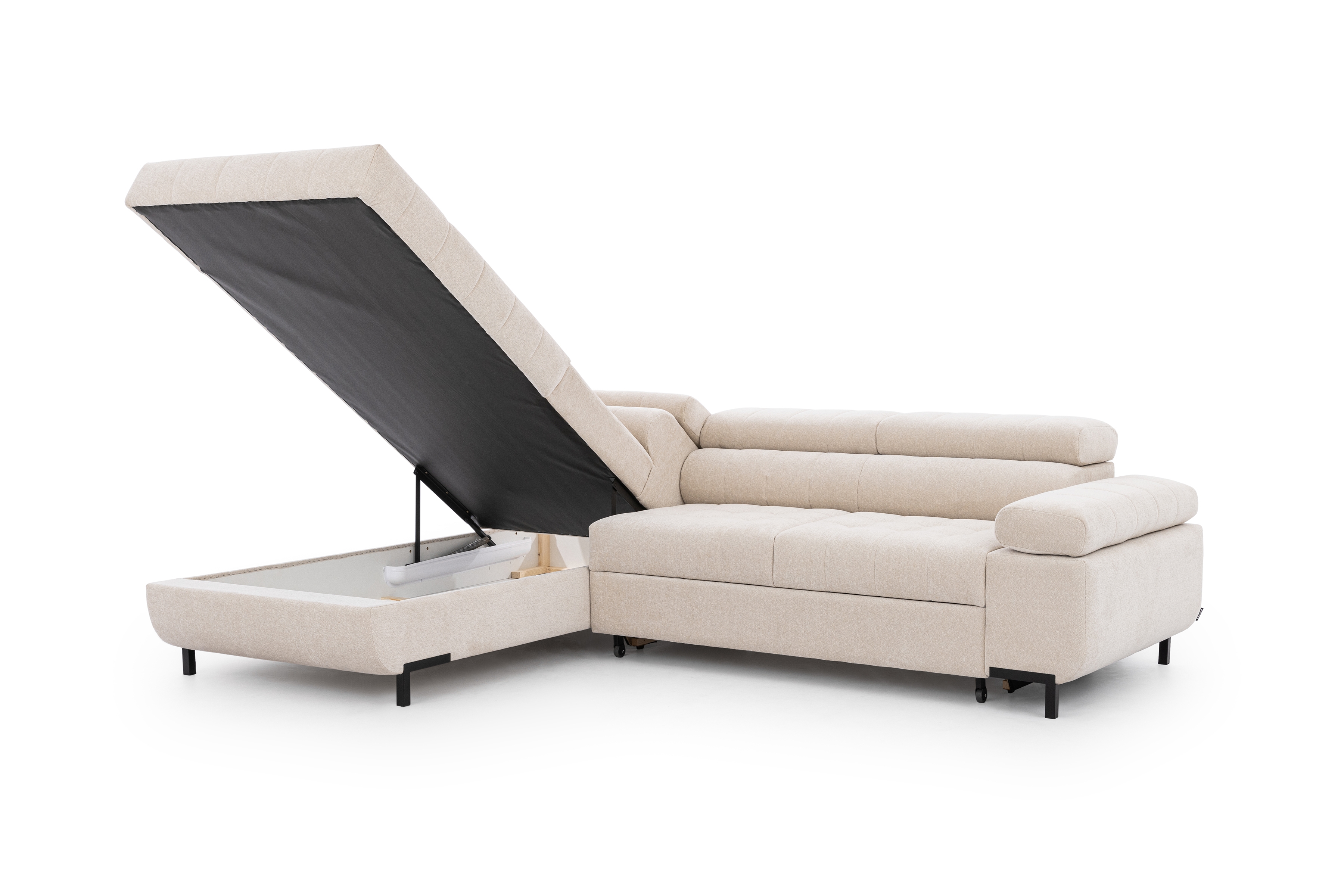 Rohová sedací souprava levá rozkladany pro obývacího pokoje Tyrion L - béžová šenil Ditra New 20 Rohová sedací souprava levá rozkladany pro obývacího pokoje Tyrion L - béžová šenil Ditra New 20