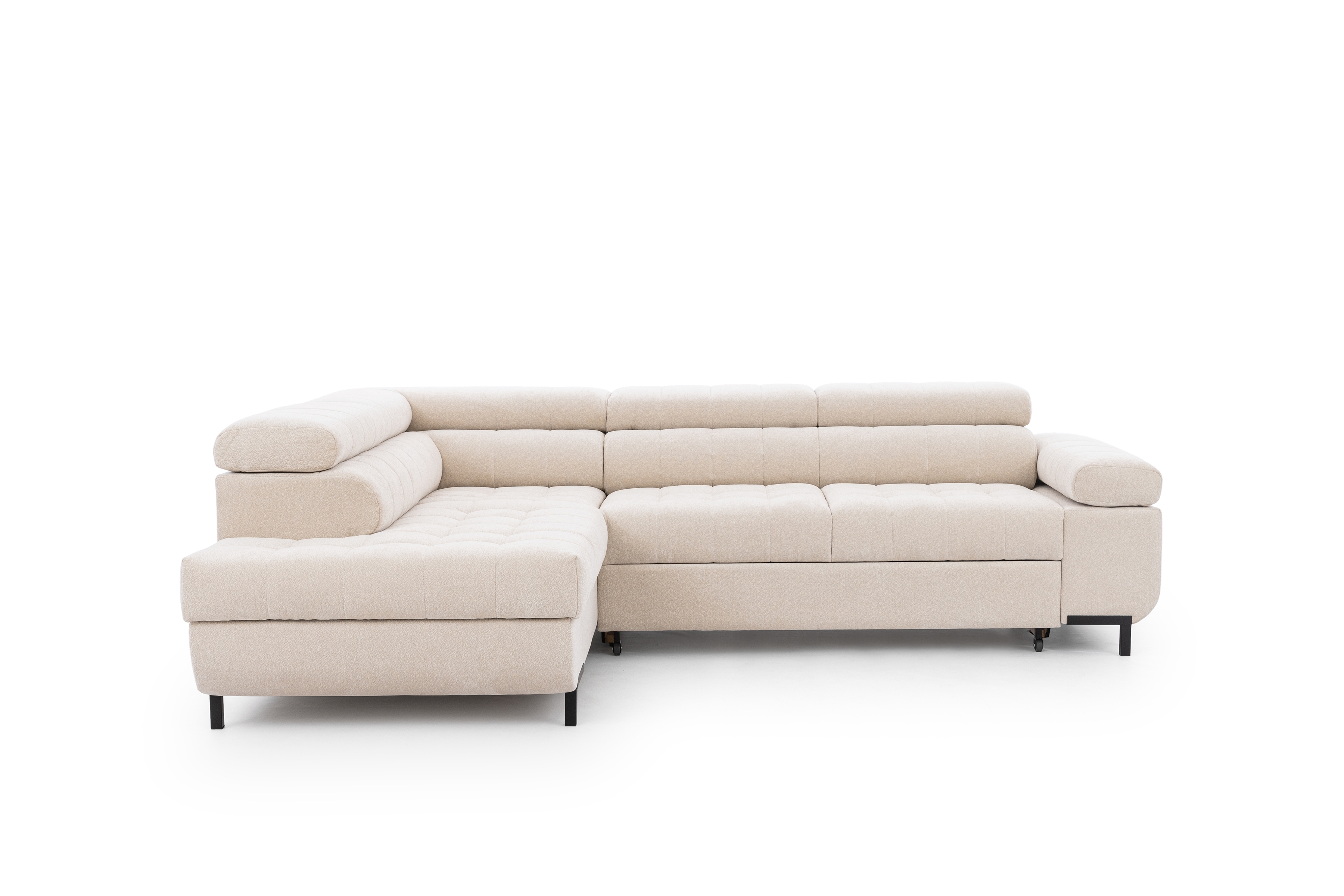 Rohová sedací souprava levá rozkladany pro obývacího pokoje Tyrion L - béžová šenil Ditra New 20 Rohová sedací souprava levá rozkladany pro obývacího pokoje Tyrion L - béžová šenil Ditra New 20