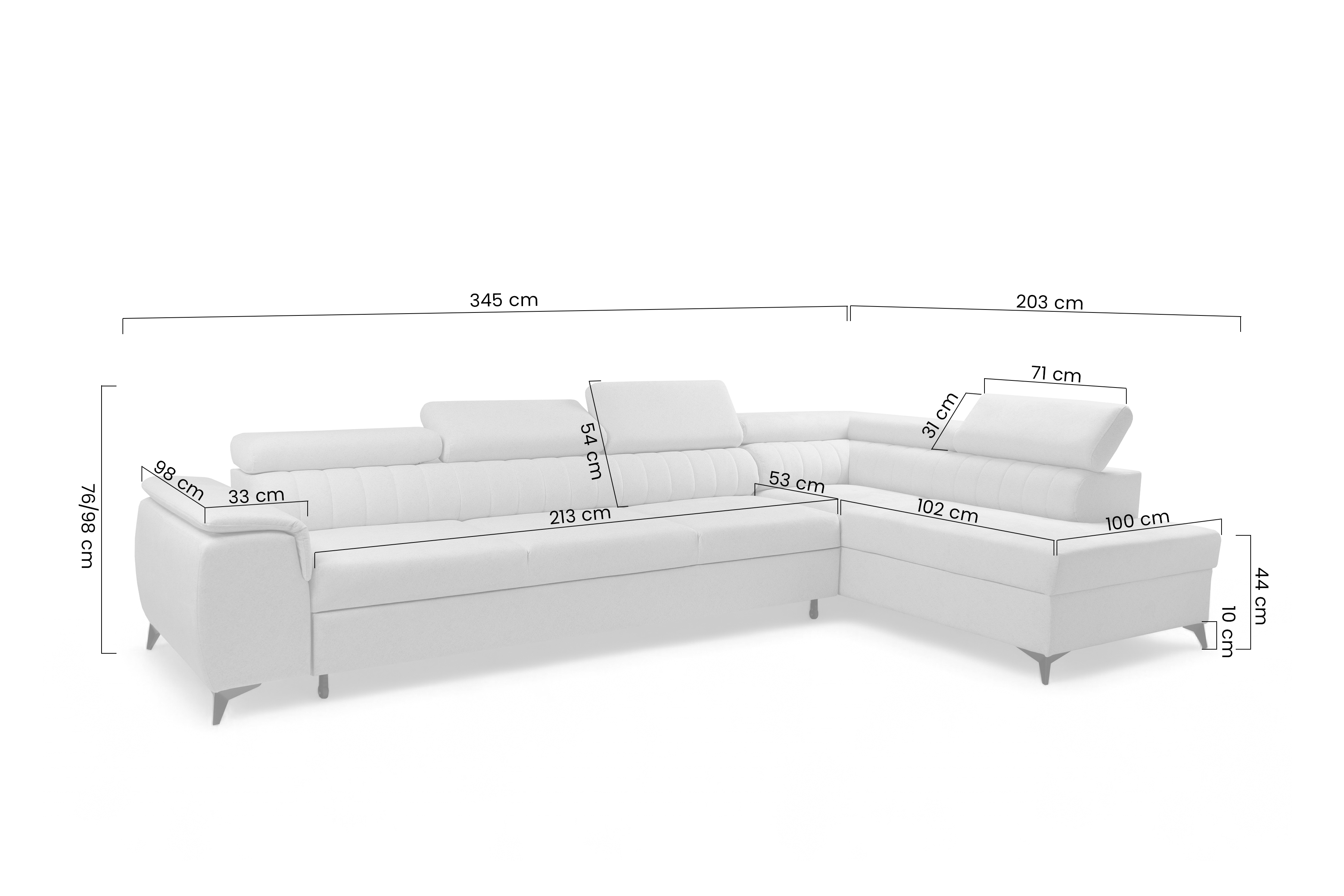 Rohová sedacia súprava Monrose Maxi s funkciou spania ľavá - krémová pletenina Ado 1601 Rohová sedacia súprava Monrose Maxi s funkciou spánku Ľavá strana - kremowa plecionka Ado 1601 Halva 