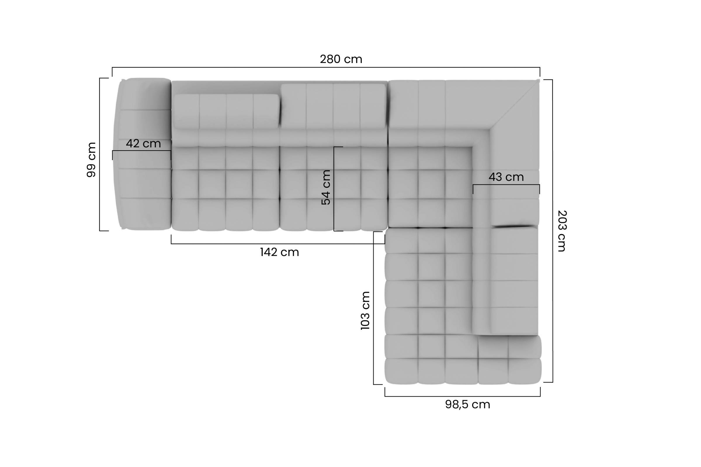 Rohová sedačka Valoris L s rozkladom pravá - sivý ľahko čistiteľný zamat Cloud 81 Rohová sedacia súprava Valoris L s funkciou spánku pravá strana - šedý velúr ľahkočistiaci Cloud 81