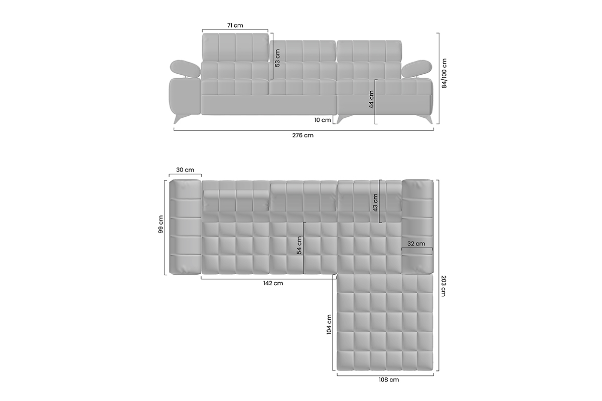 Rohová sedačka Dragonis L II pravostranná s funkciou spania - béžový šenil Ditra New 20 Rohová sedacia súprava Dragonis L II s funkciou spánku pravá strana - béžový šenil Ditra New 20
