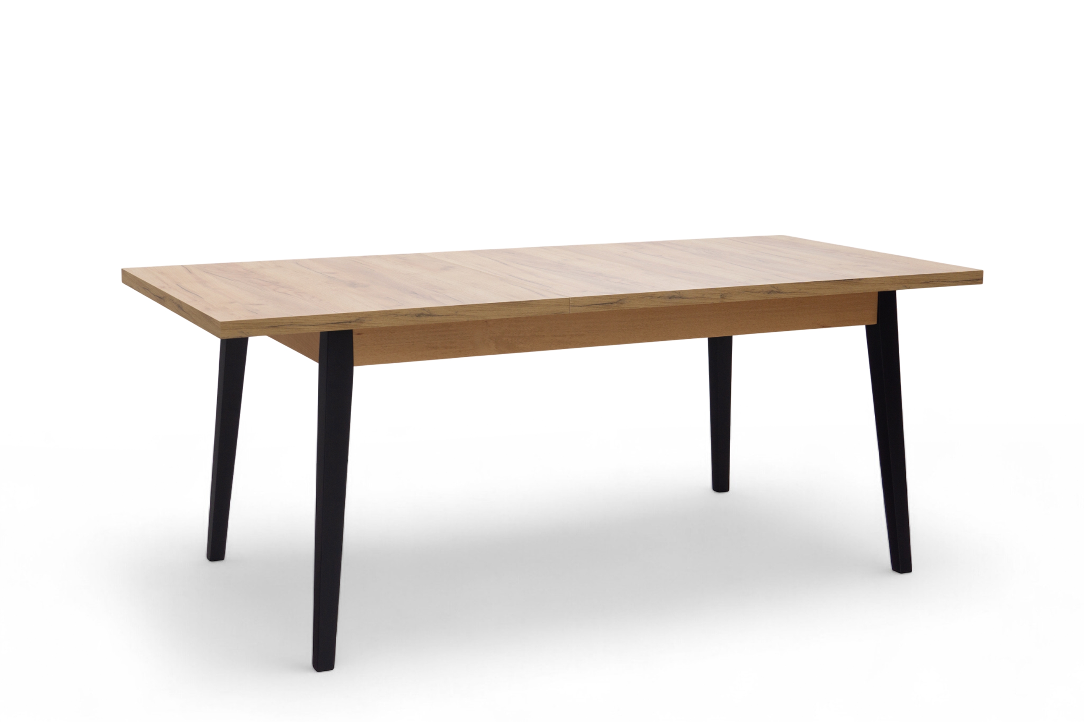 Rozkládací jídelní stůl Paris - 160-200x90 cm - dub craft / černé nohy Stůl rozkladany Paris 160-200x90 cm - dub craft / černé nožičky