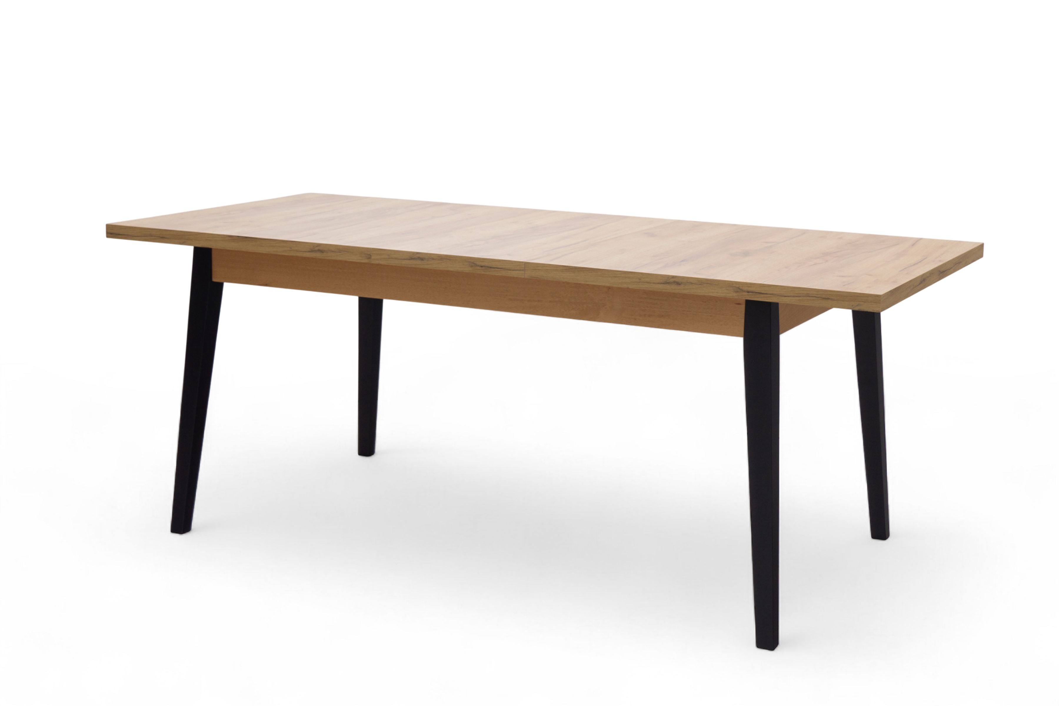 Rozkládací jídelní stůl Paris - 160-200x90 cm - dub craft / černé nohy Stůl rozkladany Paris 160-200x90 cm - dub craft / černé nožičky