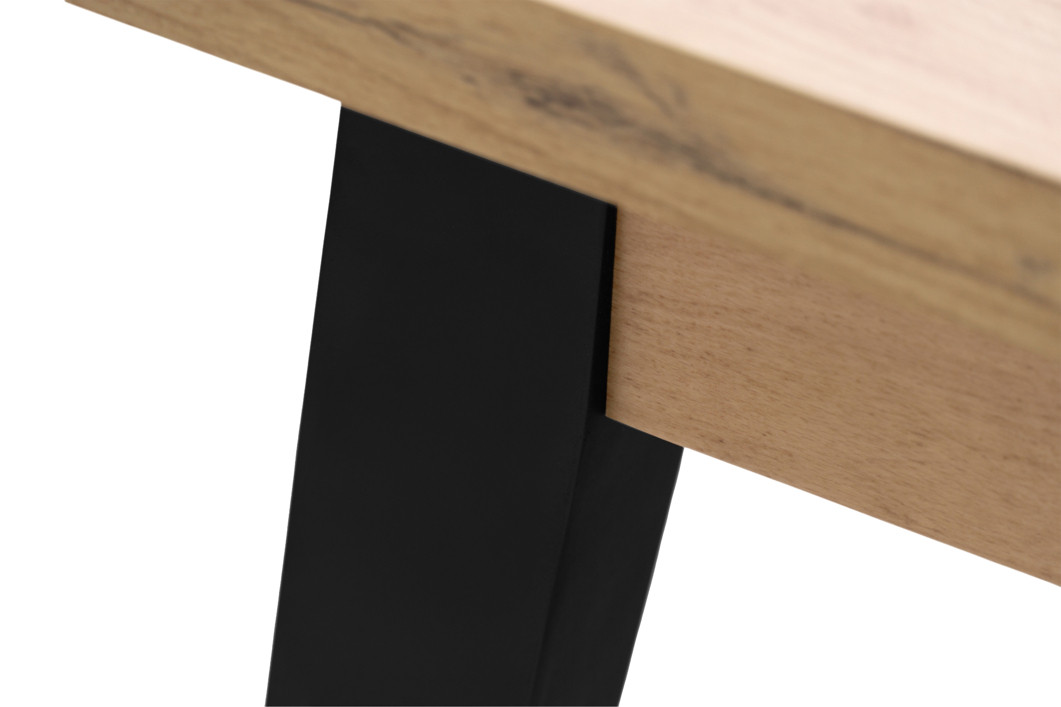 Rozkládací jídelní stůl Paris - 160-200x90 cm - dub craft / černé nohy Stůl rozkladany Paris 160-200x90 cm - dub craft / černé nožičky