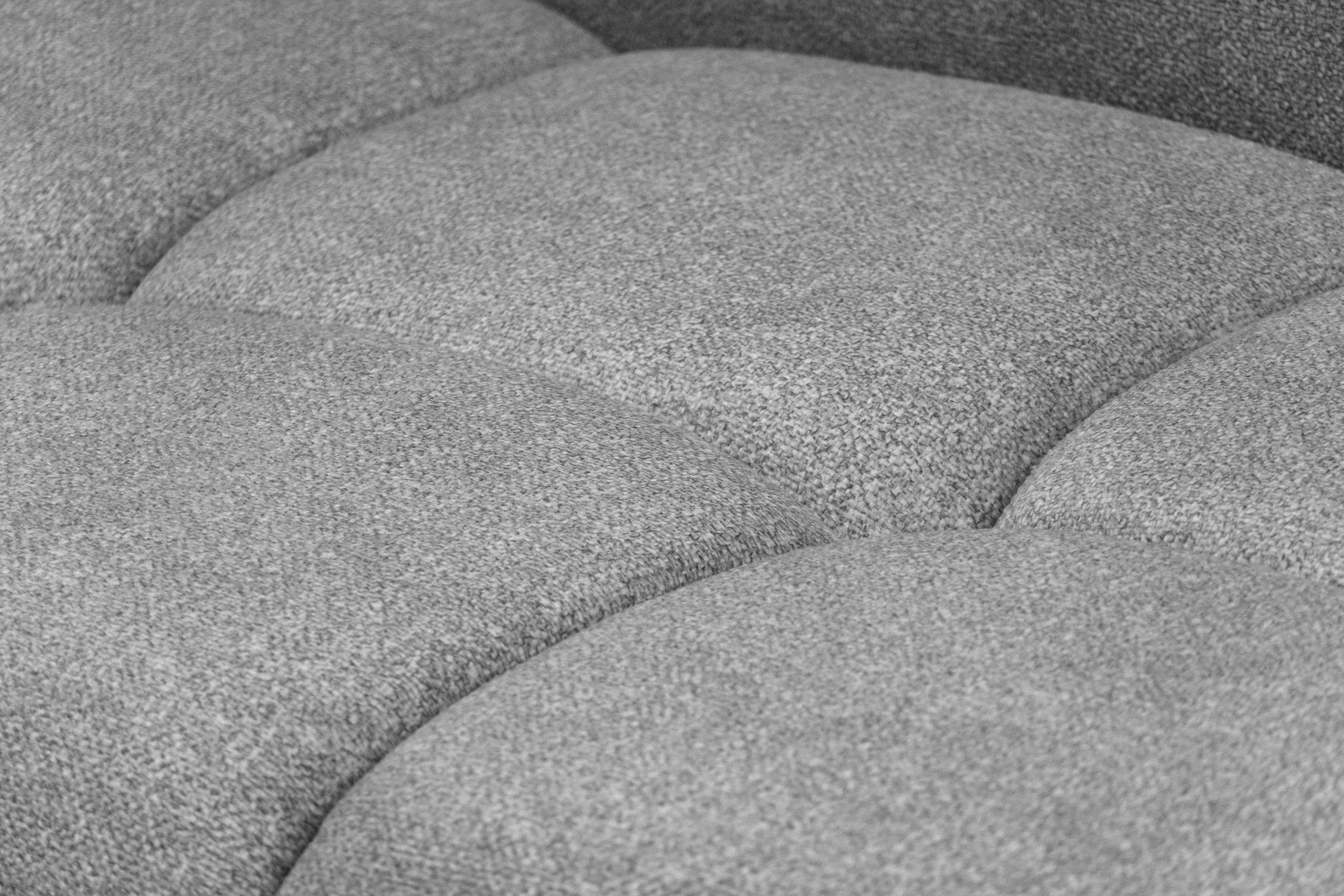 Rohová pohovka Lerio levostranná s rozkladem - světle šedá hydrofobní tkanina Blur 18 Rohová sedací souprava Lerio rozkládací - Blur 18