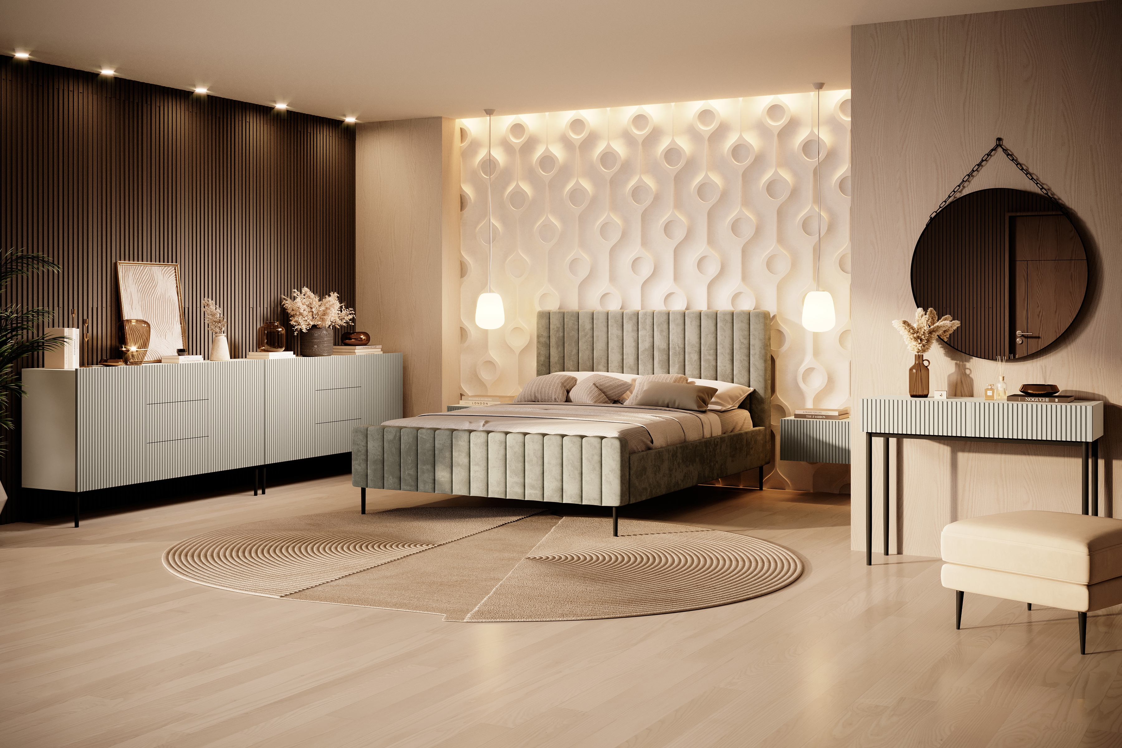 Konzolový stolek Nicole 100 cm se zásuvkami - kašmír / černé nohy konzole Nicole 100 cm se zásuvkami - kašmír / černá nozki