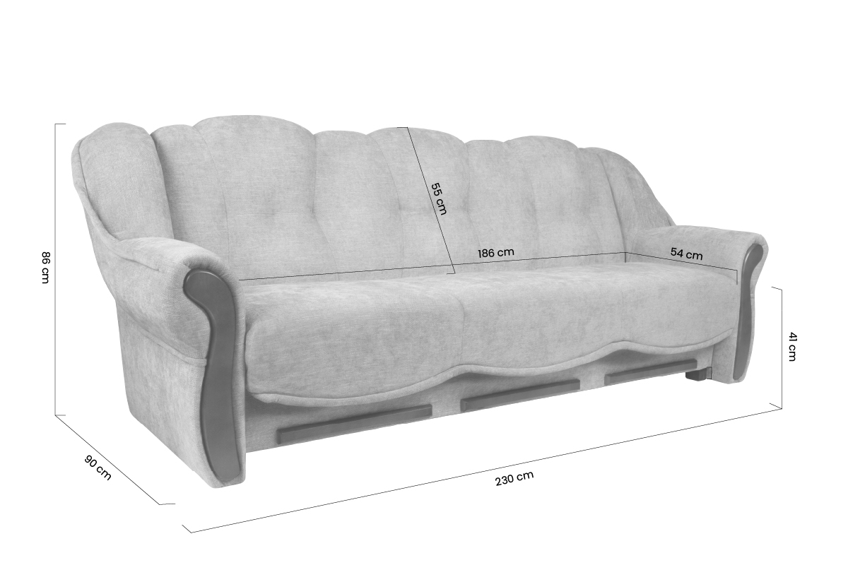 Rozkladacia pohovka do obývačky Walker - hrdzavá látka Austin 9 / tmavý palisander Pohovka rozkladana do obývacej izby Walker - ruda plecionka Austin 9 / tmavý palisander 