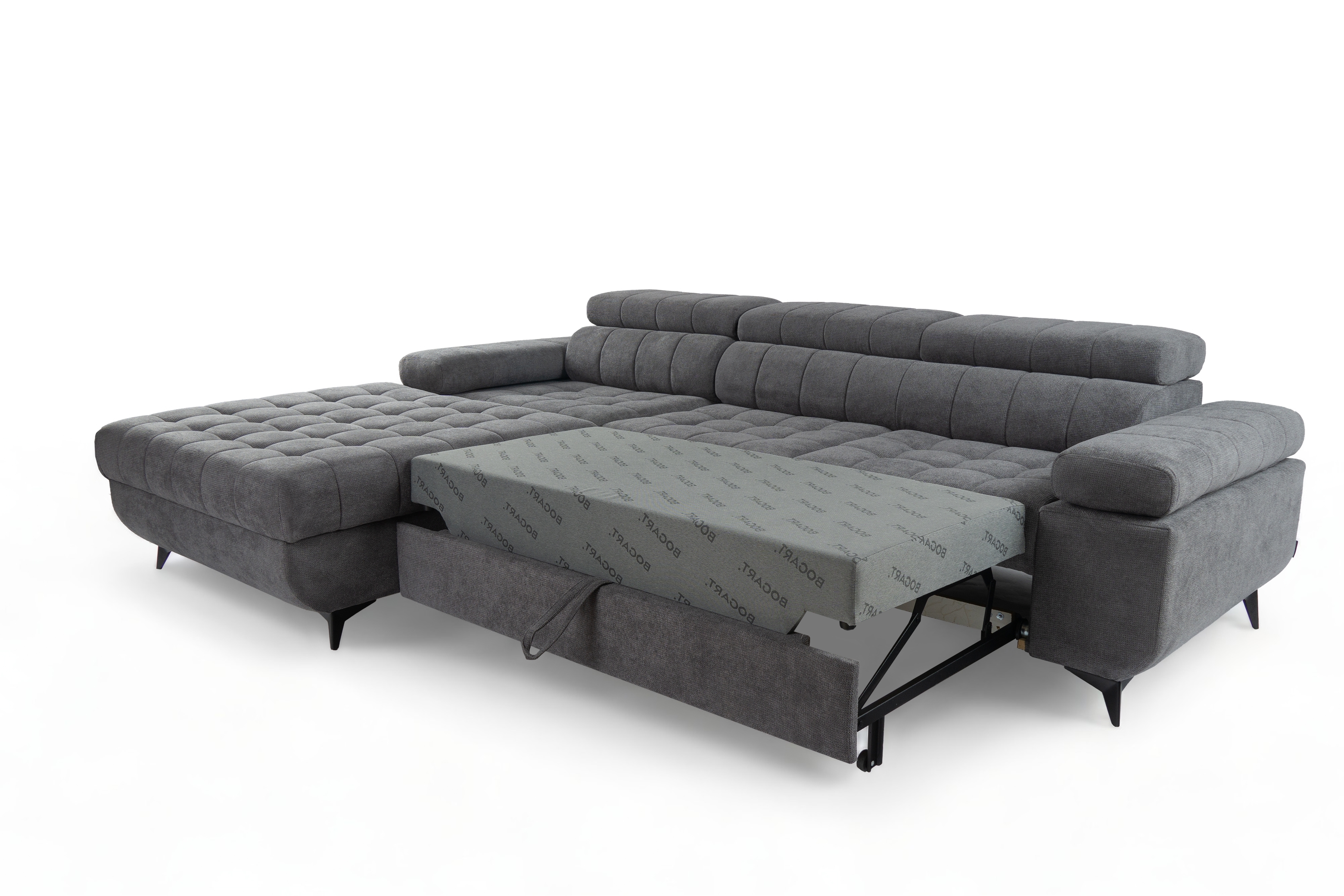 Rohová pohovka Dragonis L II s rozkladom ľavostranná - béžový šenil Perfect harmony 07 Rohová sedacia súprava Dragonis L II s funkciou spánku Ľavá strana - béžový šenil Perfect harmony 07