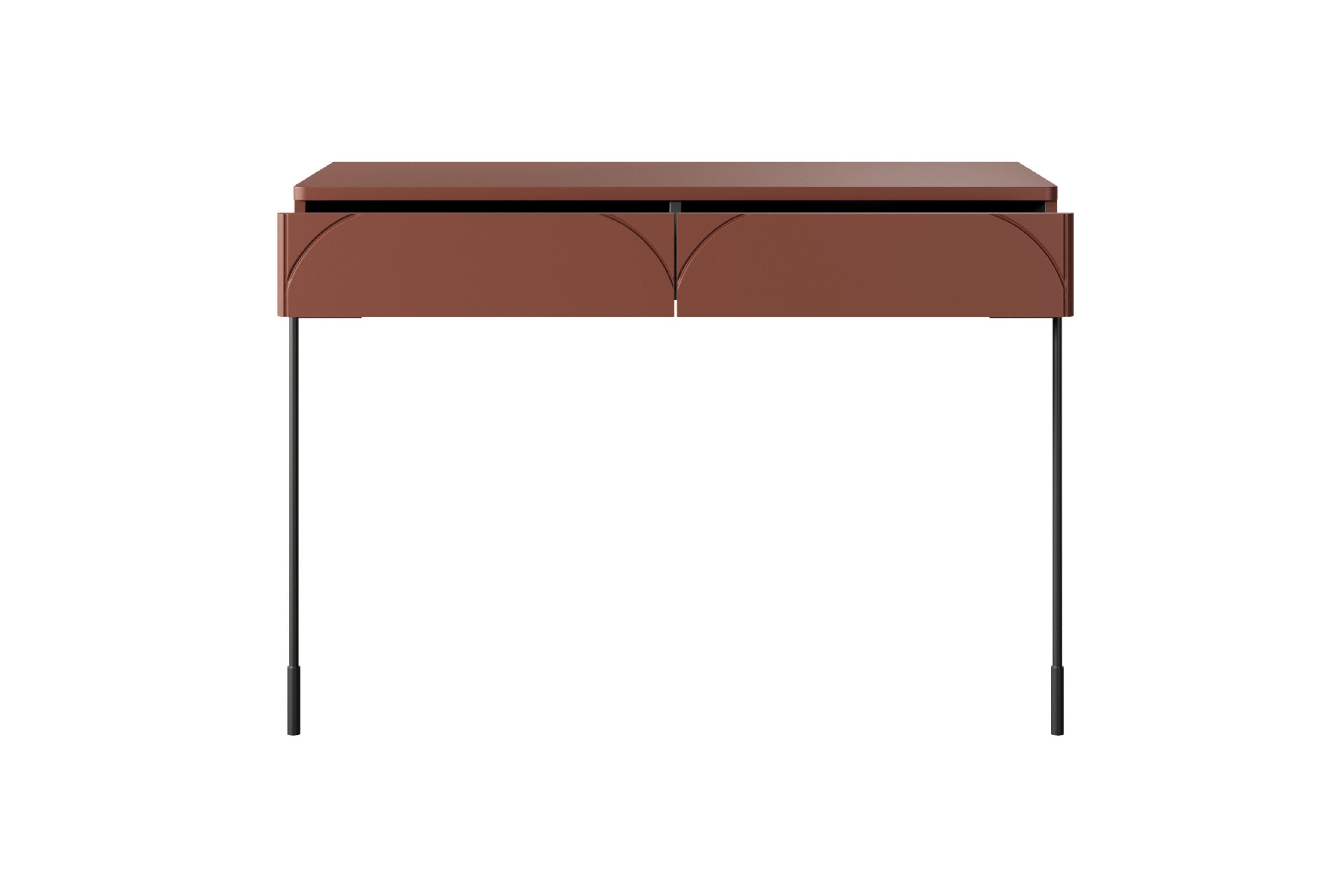 Konzolový Stolík Sonatia 100 cm s dvoma zásuvkami - burgund Konzolový Stolík Sonatia 100 cm s dvoma zásuvkami - burgund