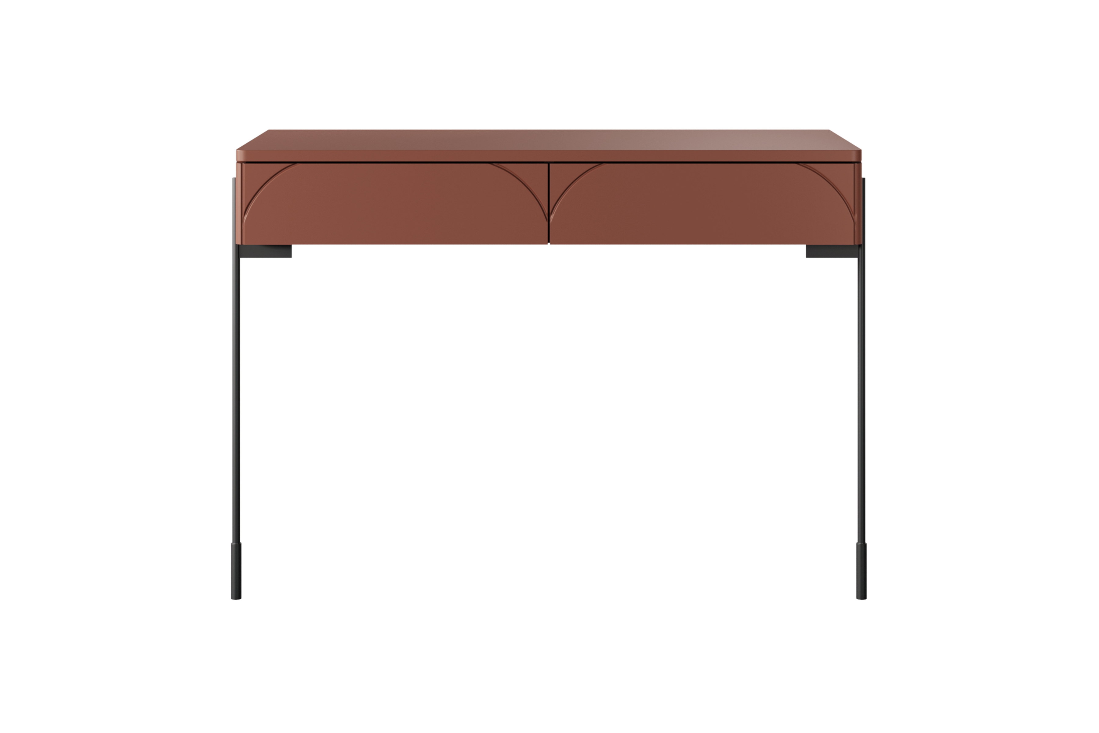 Konzolový Stolík Sonatia 100 cm s dvoma zásuvkami - burgund Konzolový Stolík Sonatia 100 cm s dvoma zásuvkami - burgund