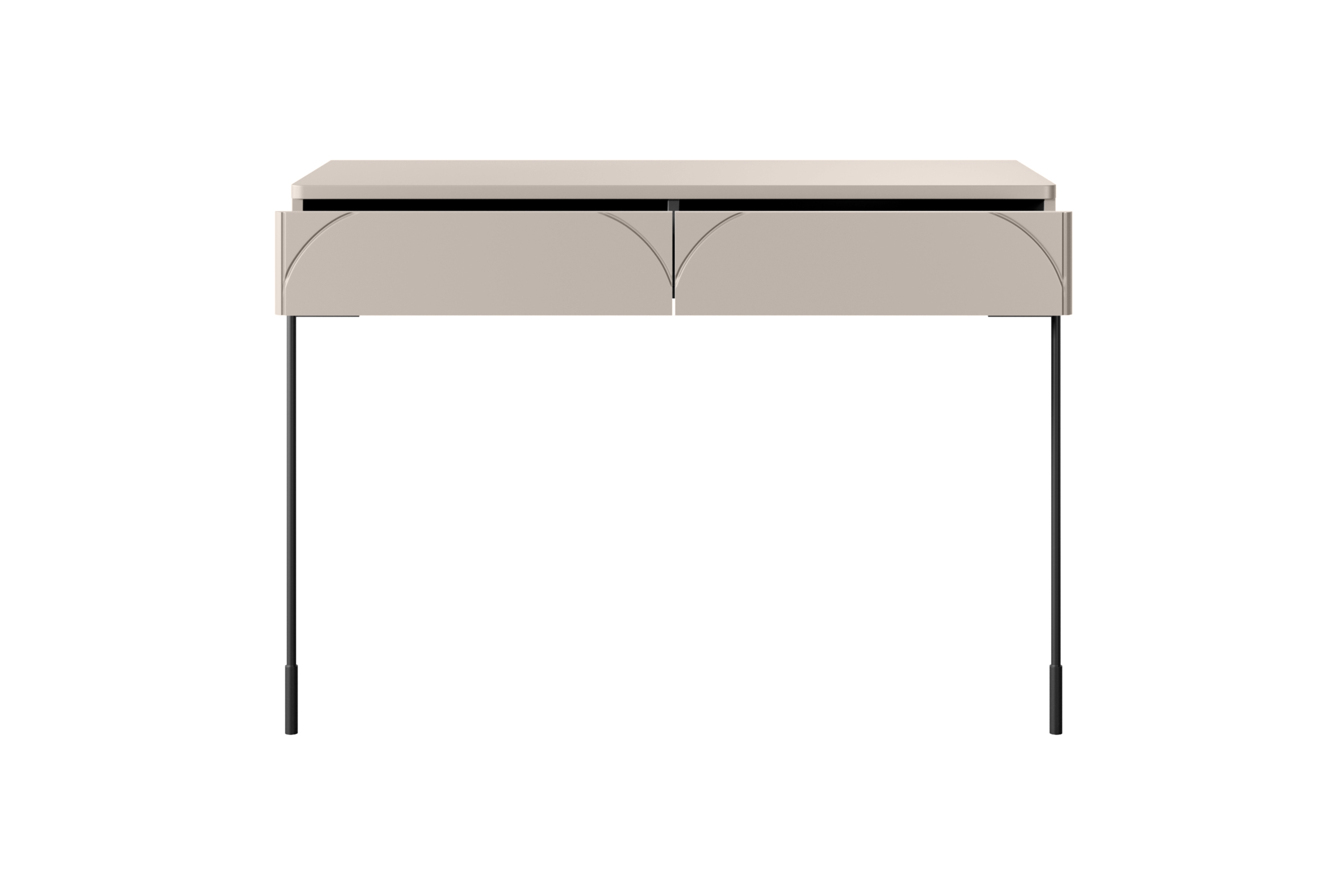 Konzolový Stolík Sonatia 100 cm s dvoma zásuvkami - kašmír Konzolový Stolík Sonatia 100 cm s dvoma zásuvkami - kašmír