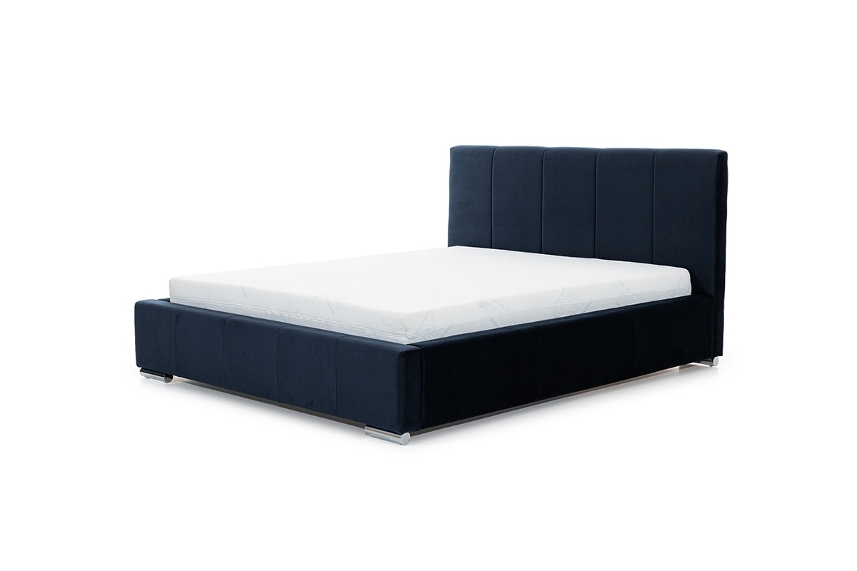 Pat pentru dormitor Adalio 160x200 - albastru marin Salavador 5 Agmamito łóżko Adalio