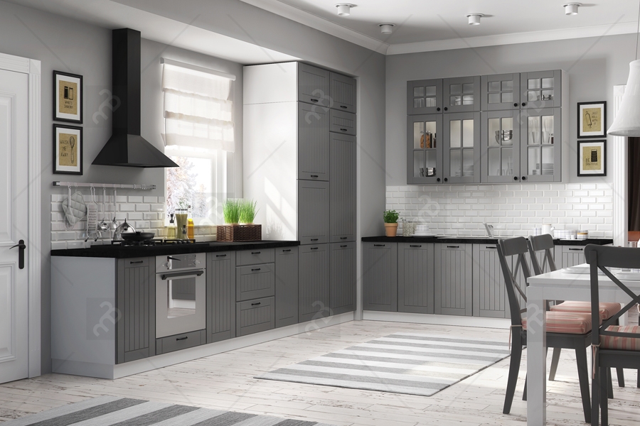 Lora DZ 6 - drezová skrinka Kuchyňa v sivej farbe 
