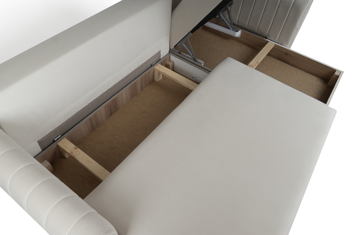 Rozkládací rohová sedací souprava Nefios s úložným prostorem Rohová sedací souprava rozkládací s úložným prostorem Nefios 