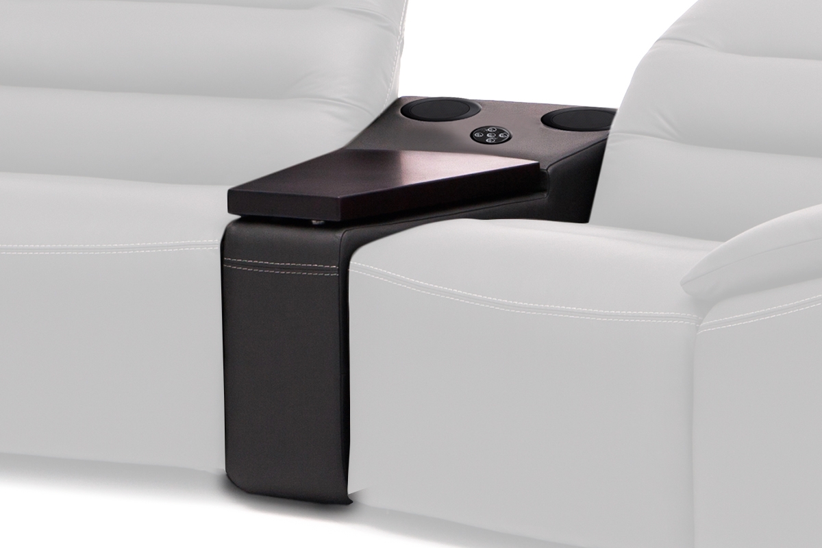 Rohová sedacia súprava s funkciou Relax i Systémem audio Impressione 1RF-1-E-1,5-1,5-TTSU-1RF Systém audio Impressione