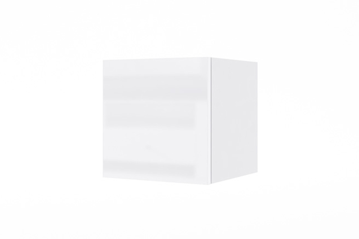 Závesná skrinka Combo 1 - Biela/MDF biely lesk  Závesná sklopná skrinka Combo 1