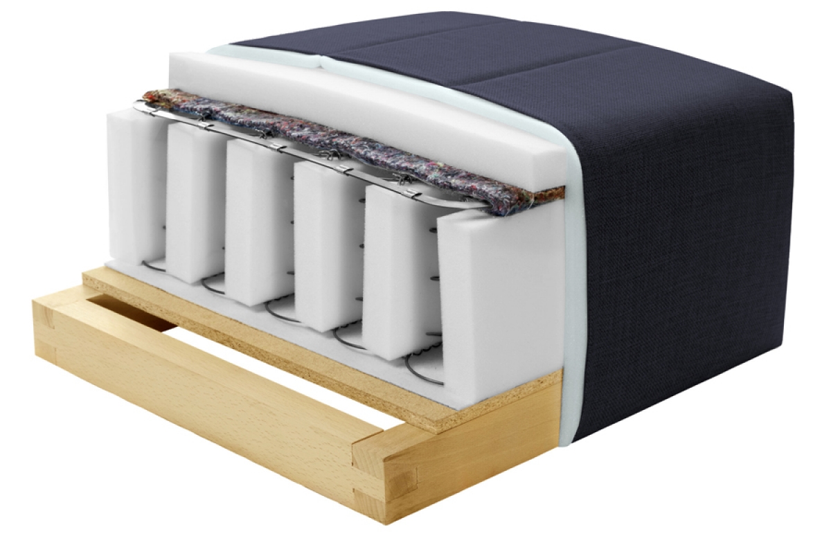 Gauč s funkcí spaní Megi Komfortní gauč s funkcí spaní a větším úložným prostorem na ložní prádlo