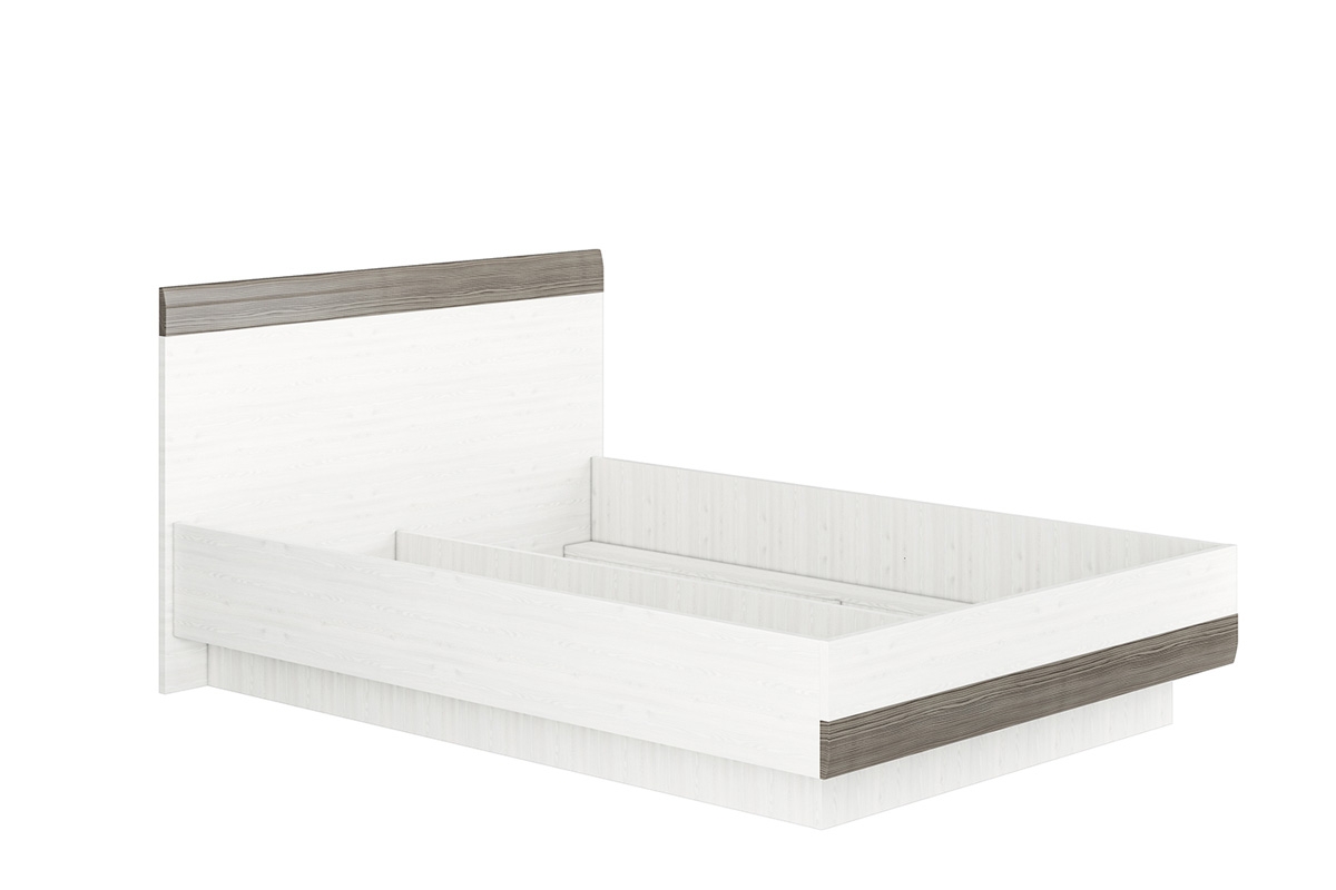 postel Blanco 35 - 160x200 - Borovice sNezna / new grey sněžná borovice + MDF New Grey