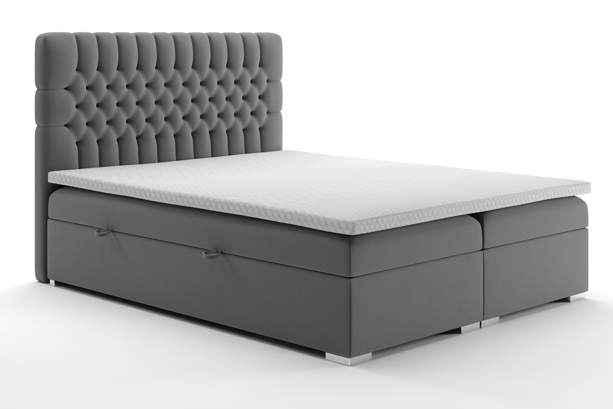Boxspring posteľ s úložným priestorom Gaja 160x200 Posteľ z materacem 