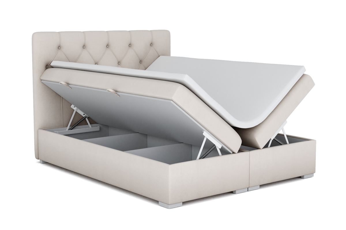 Boxspring postel s úložným prostorem Izyda 180x200 postel 180x200 