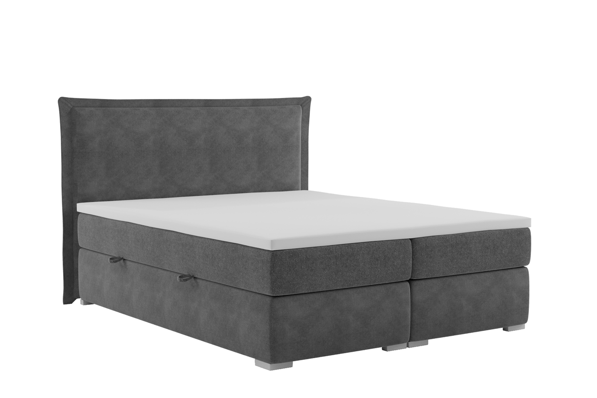 Boxspring posteľ s úložným priestorom Temida 160x200 šedá Posteľ do spálne 160x200 