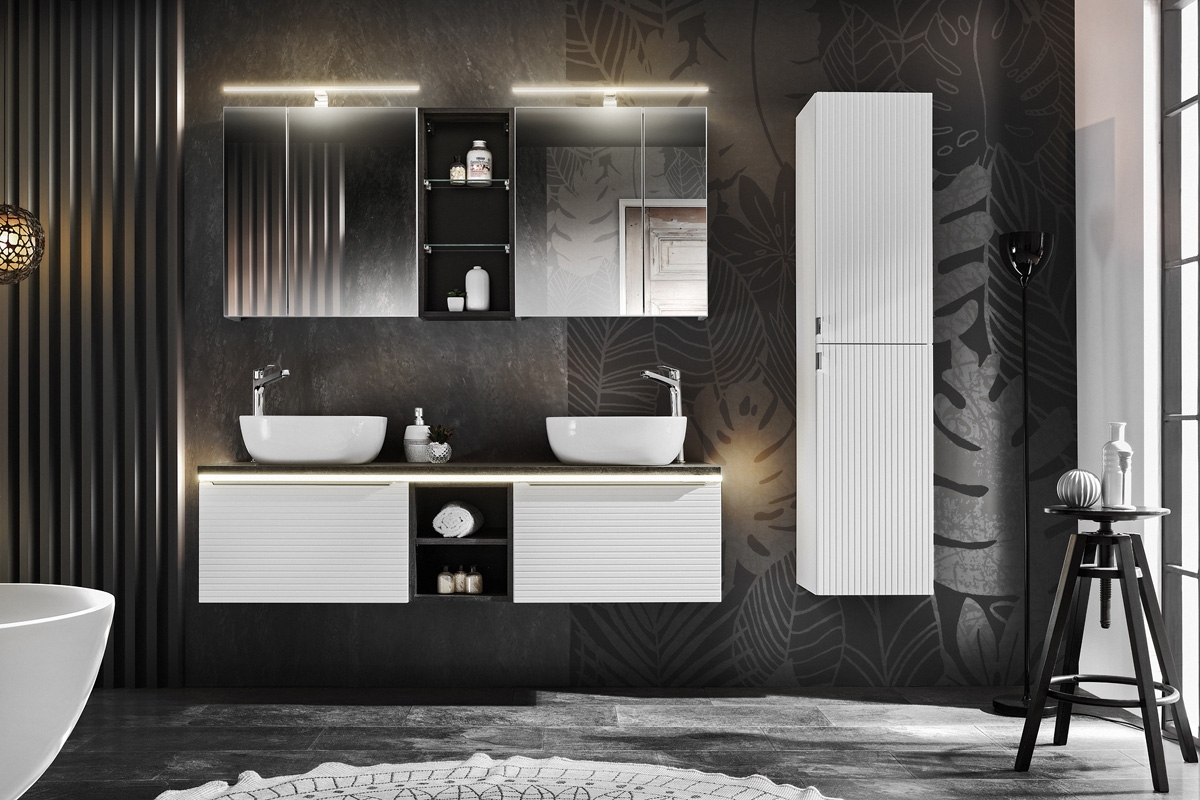 Závesná skrinka pod umývadlo Leonardo White 60 cm - Biela moderné Nábytok kúpeľňové comad 