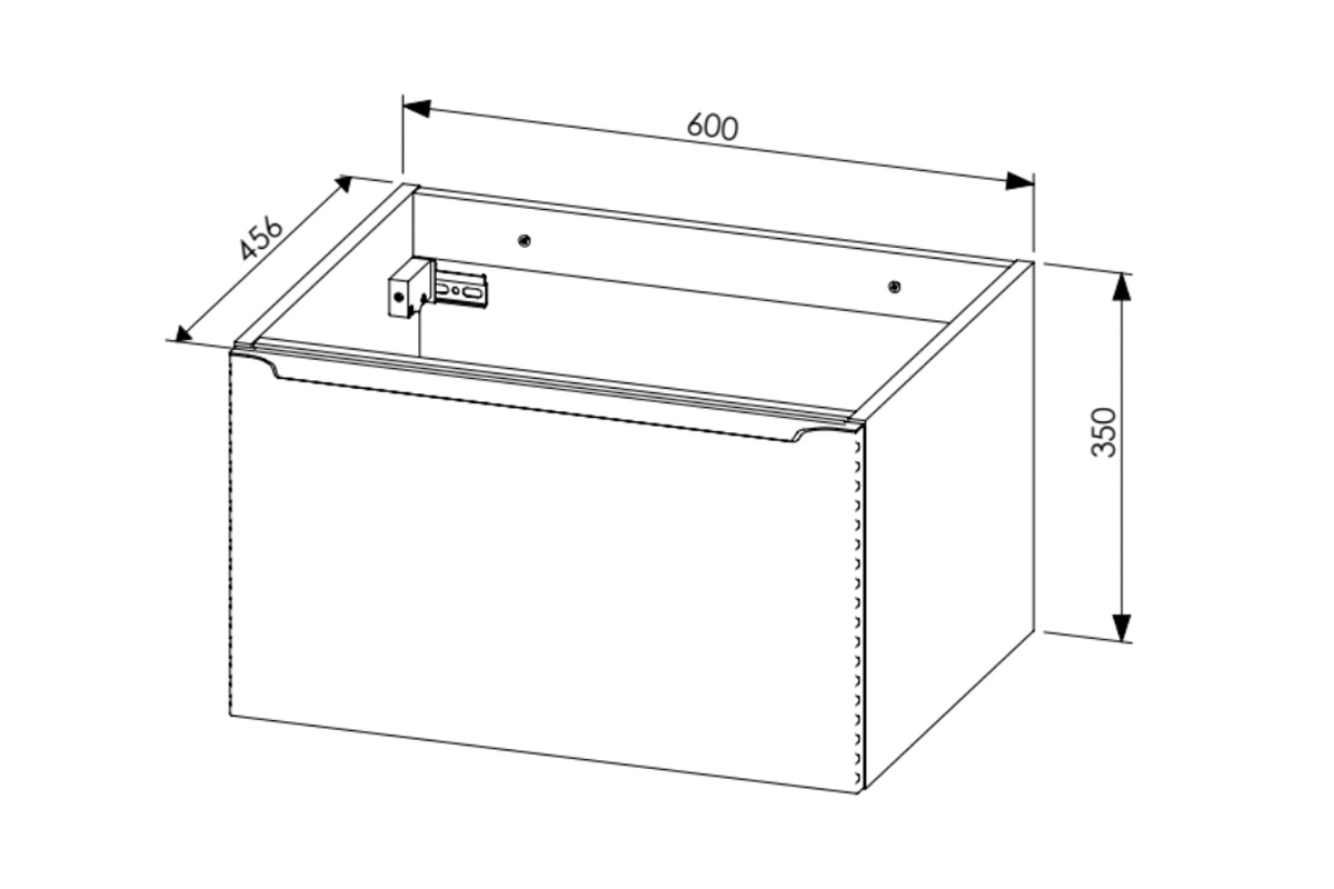 Sada koupelnového nábytku Leonardo White III - Bílý / Dub Sherman Rozměry Skříňky závěsné