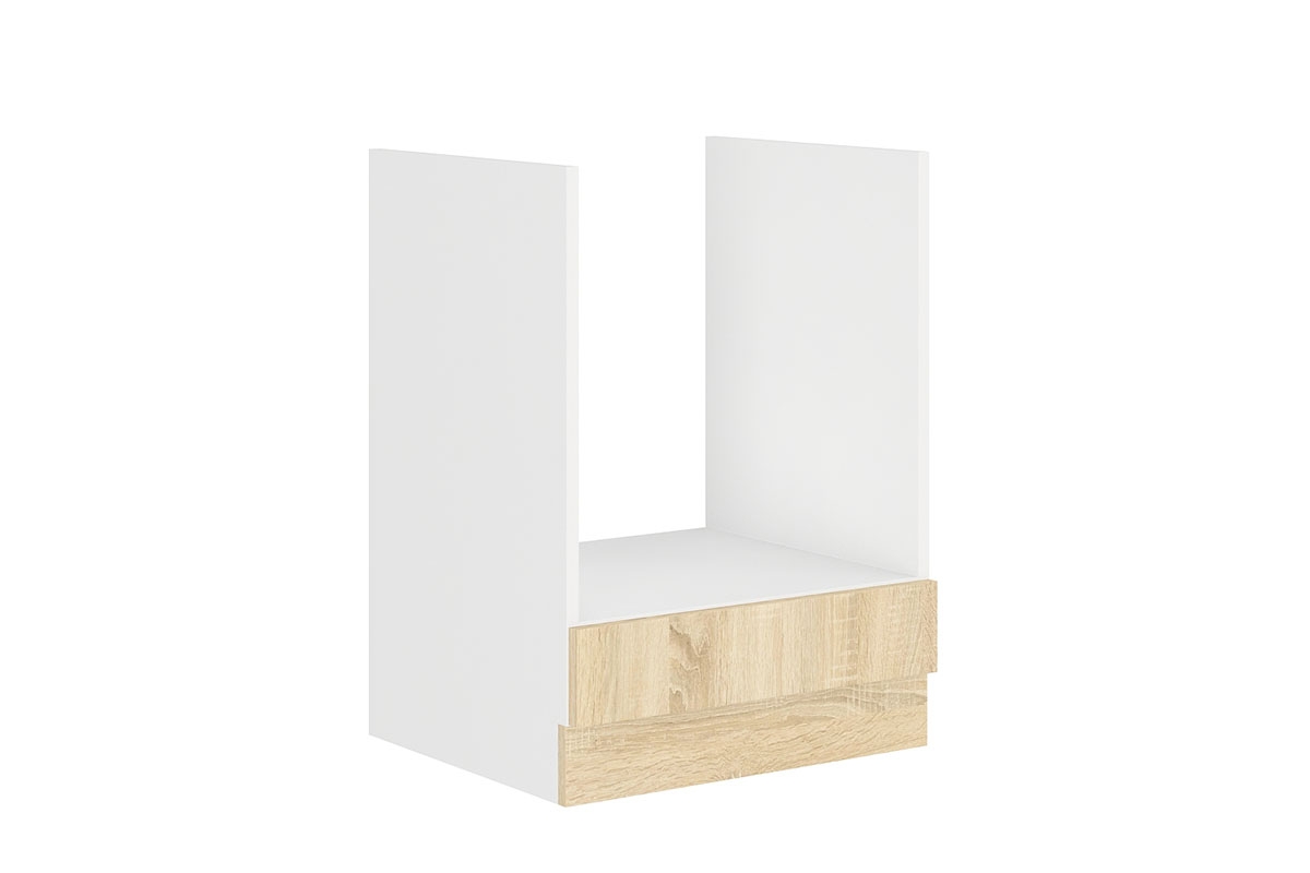 Spodní skříňka pro vestavnou troubu Natil D60 GAZ - dub sonoma / bílá Skříňka kuchyňská pod zabudowe piekarnika Natil D60 GAZ - Dub sonoma / Bílý