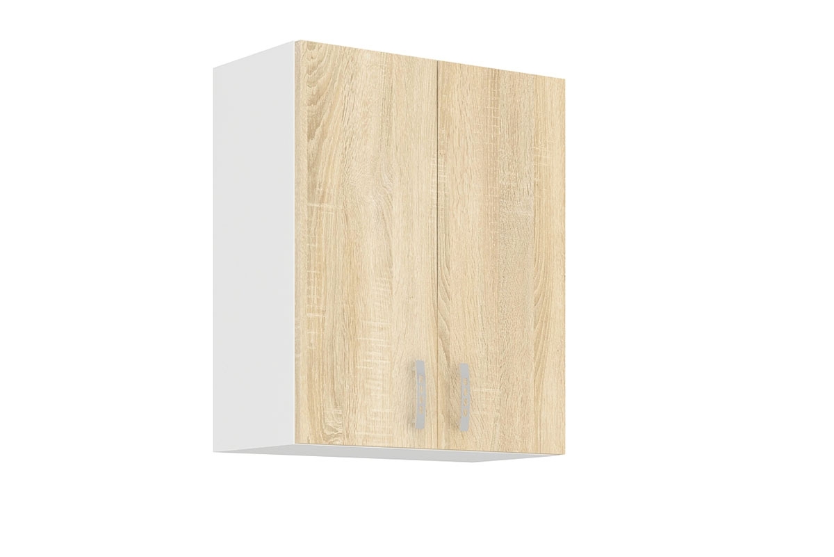 Závěsná dvoudveřová kuchyňská skříňka Natil 60 G-72 2F - dub sonoma / bílá Skříňka kuchyňská dvoudveřová Natil 60 G-72 2F - Dub sonoma / Bílá